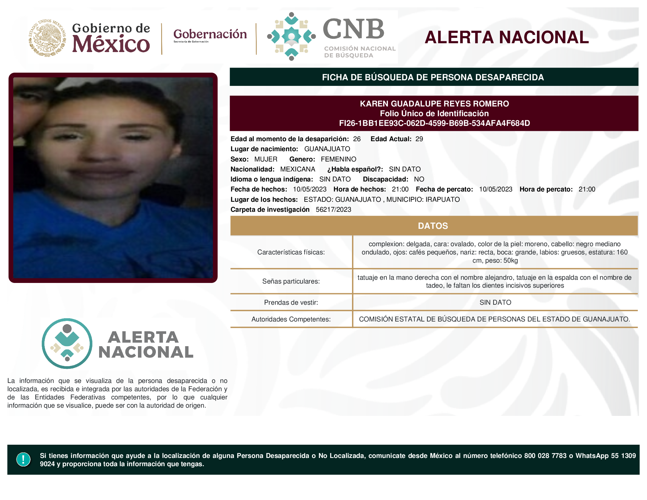 KAREN GUADALUPE REYES ROMERO