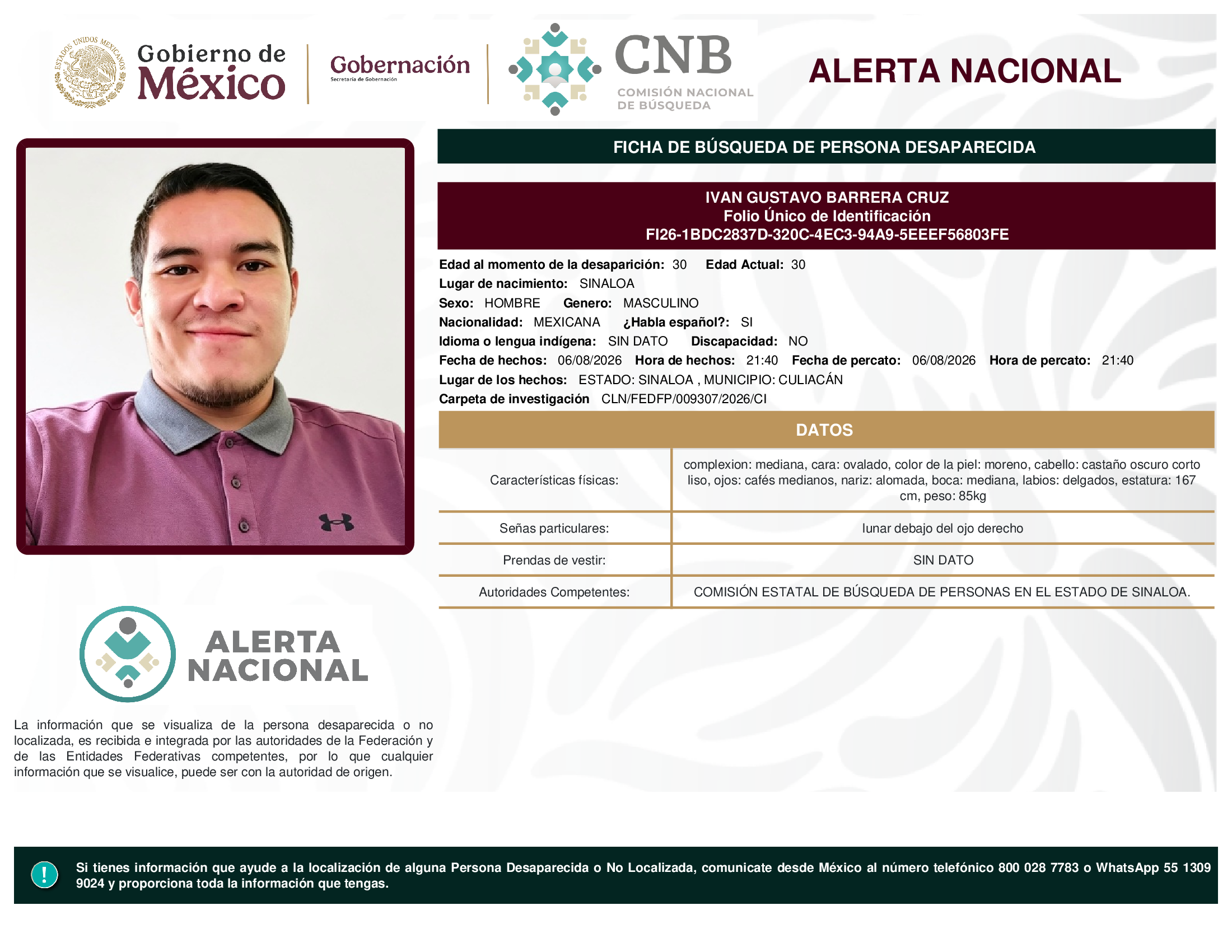 IVAN GUSTAVO BARRERA CRUZ