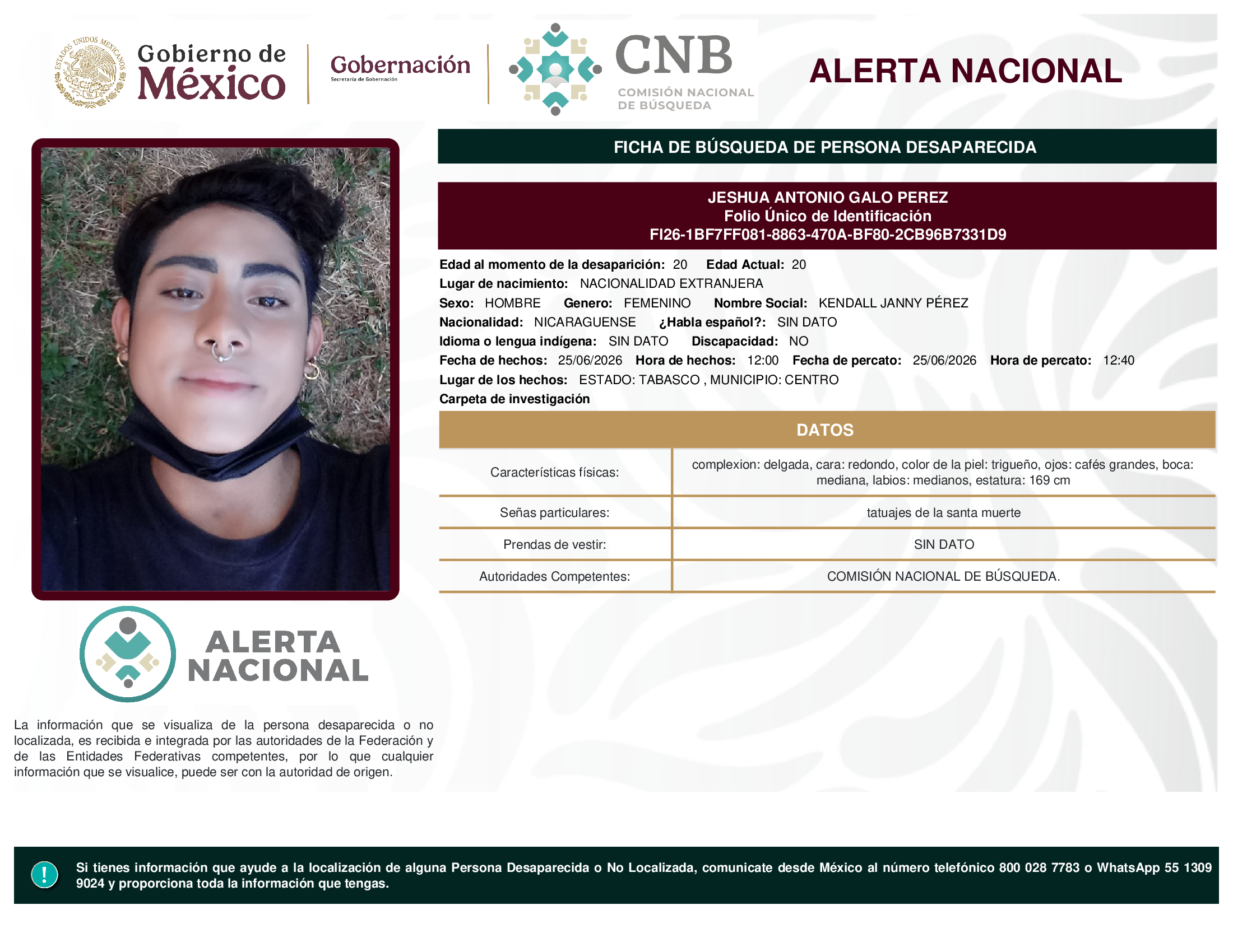 JESHUA ANTONIO GALO PEREZ