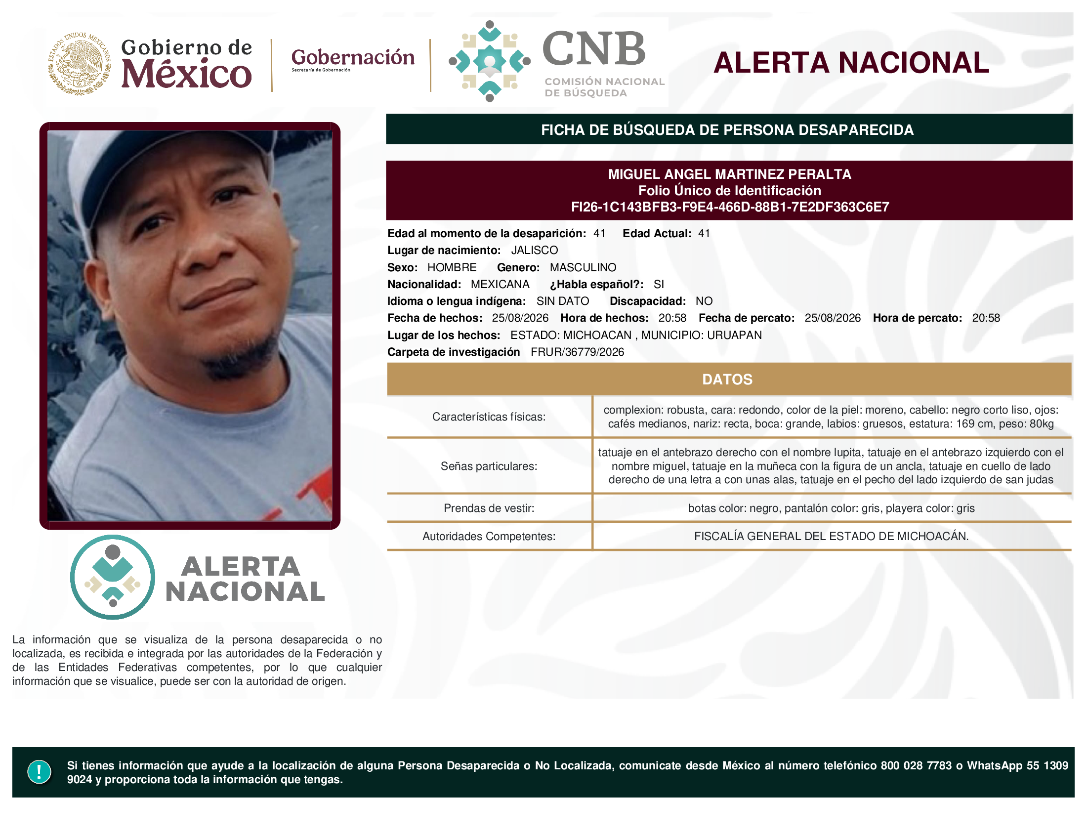 MIGUEL ANGEL MARTINEZ PERALTA