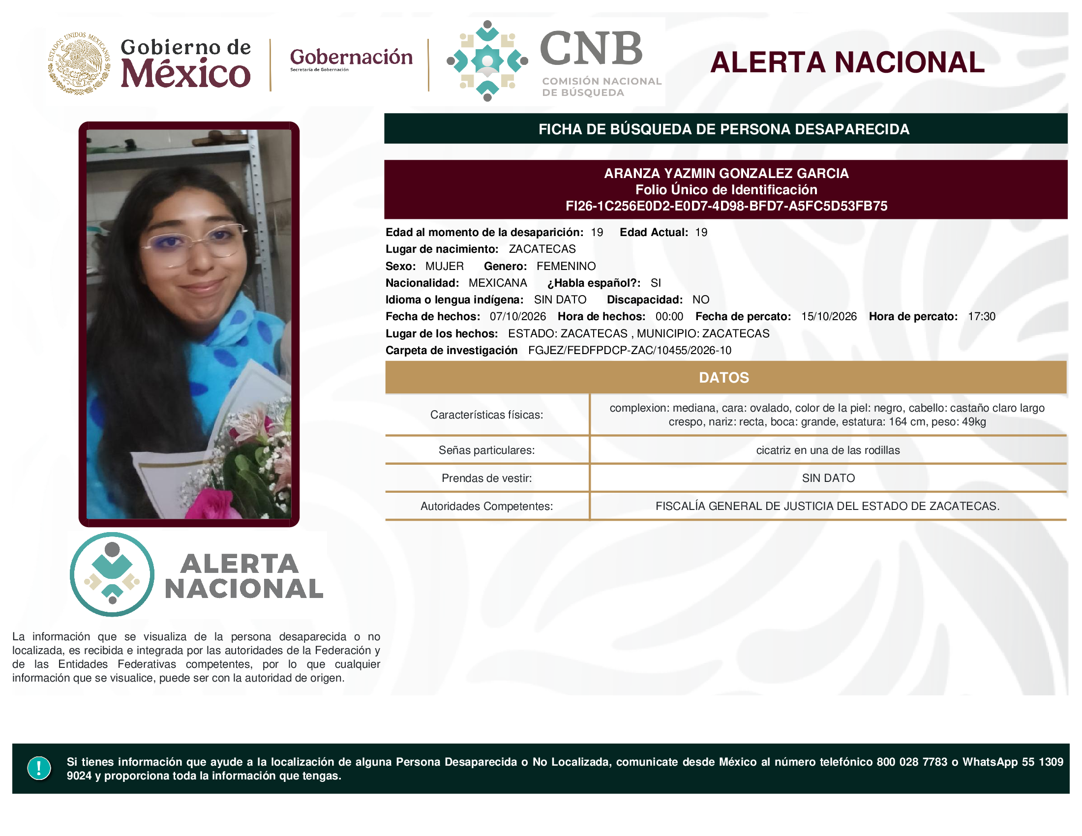 ARANZA YAZMIN GONZALEZ GARCIA