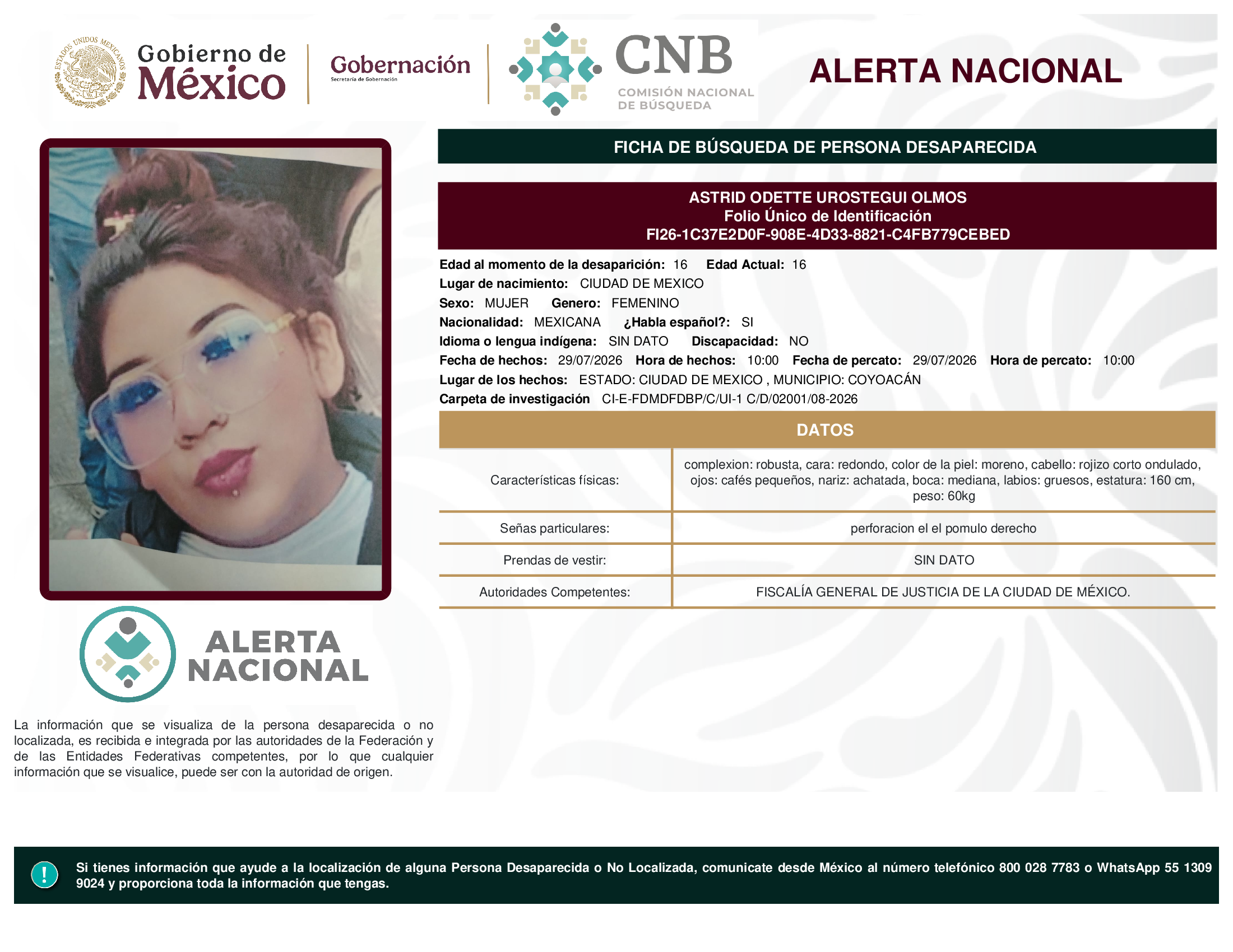 ASTRID ODETTE UROSTEGUI OLMOS
