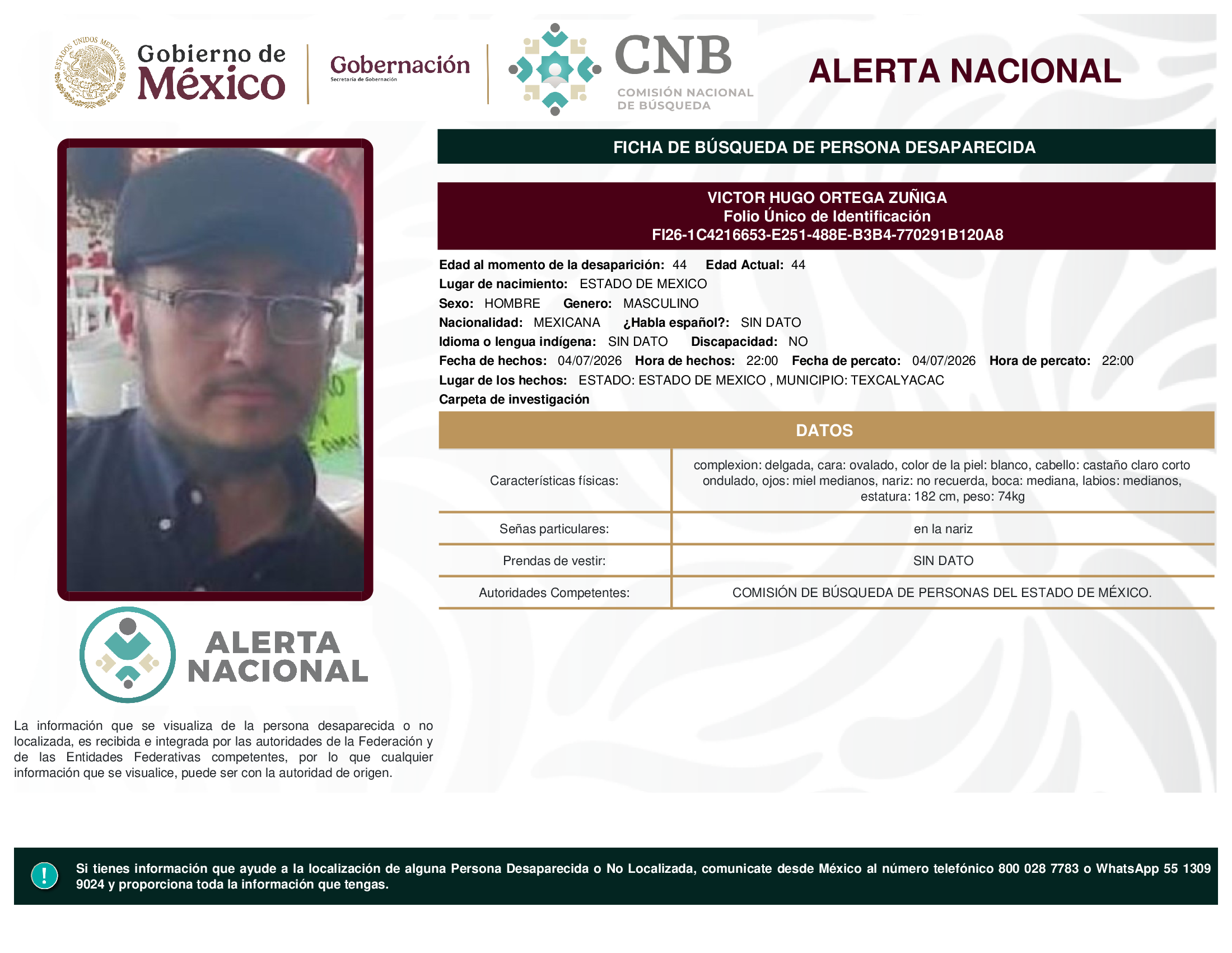 VICTOR HUGO ORTEGA ZUÑIGA