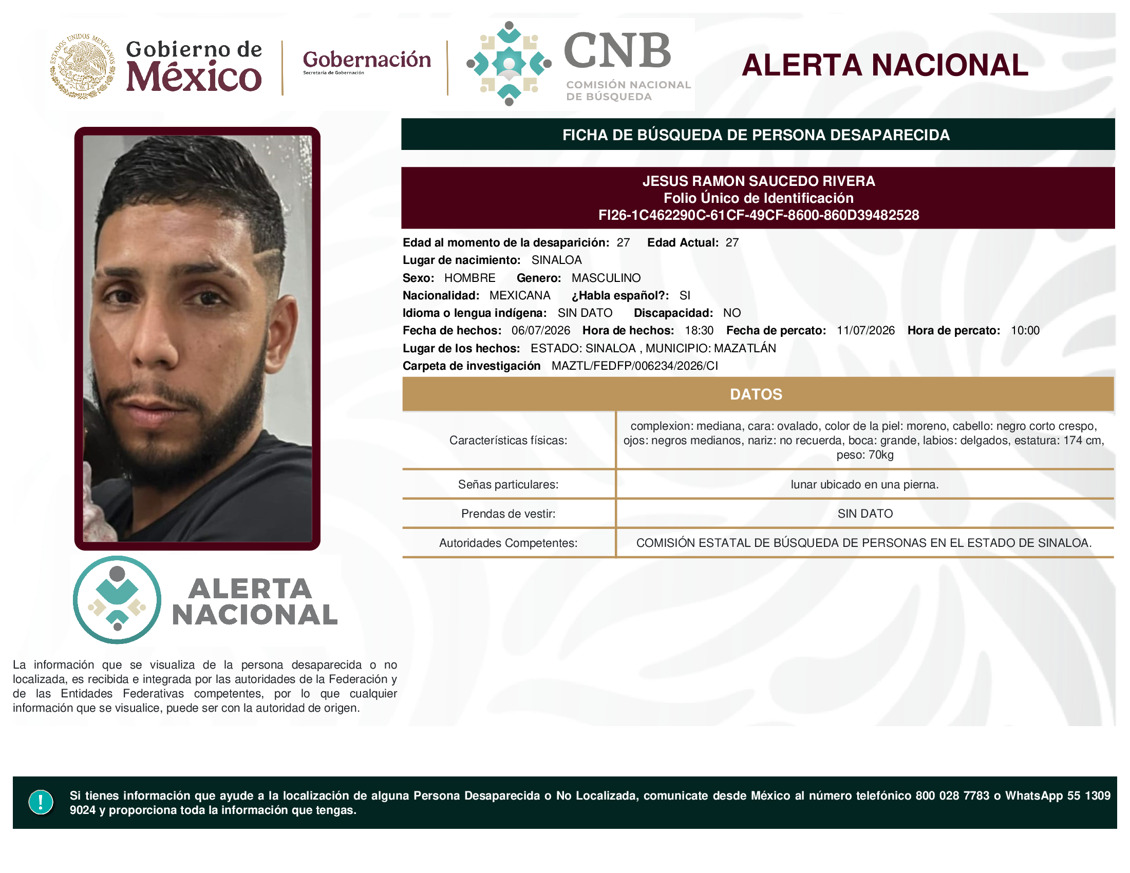 JESUS RAMON SAUCEDO RIVERA
