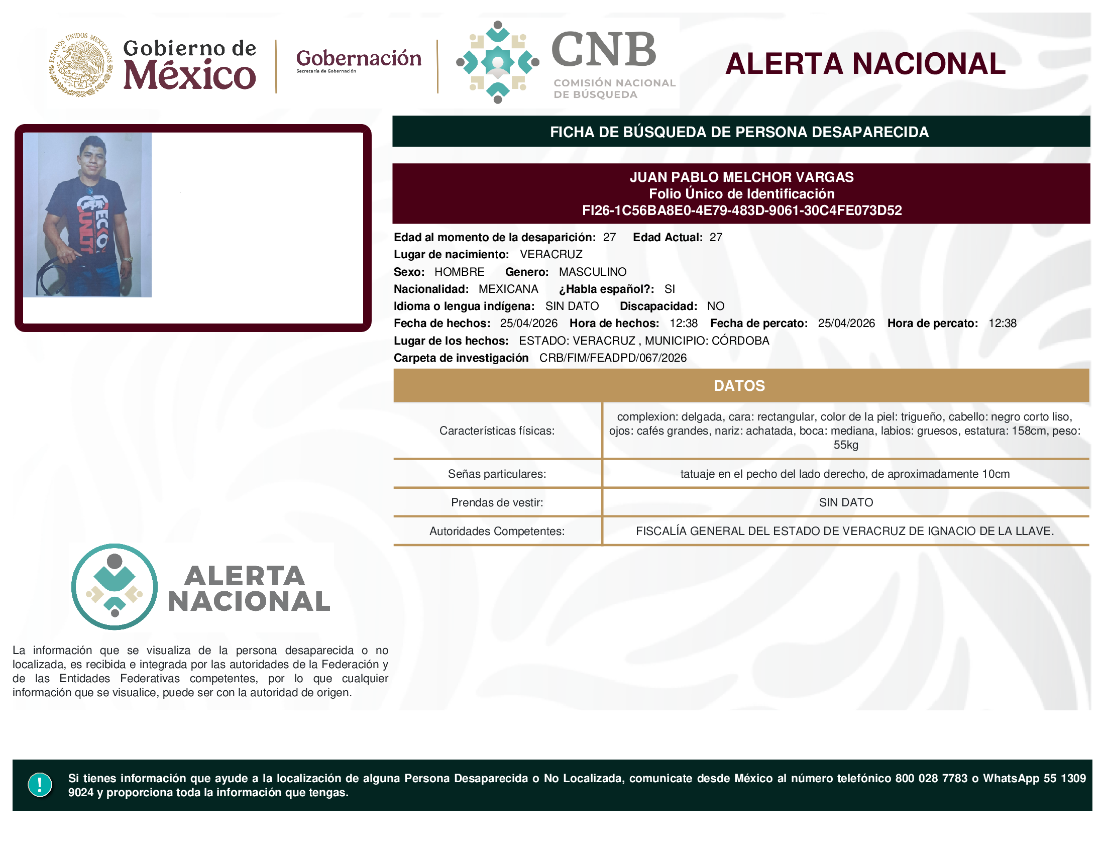 JUAN PABLO MELCHOR VARGAS