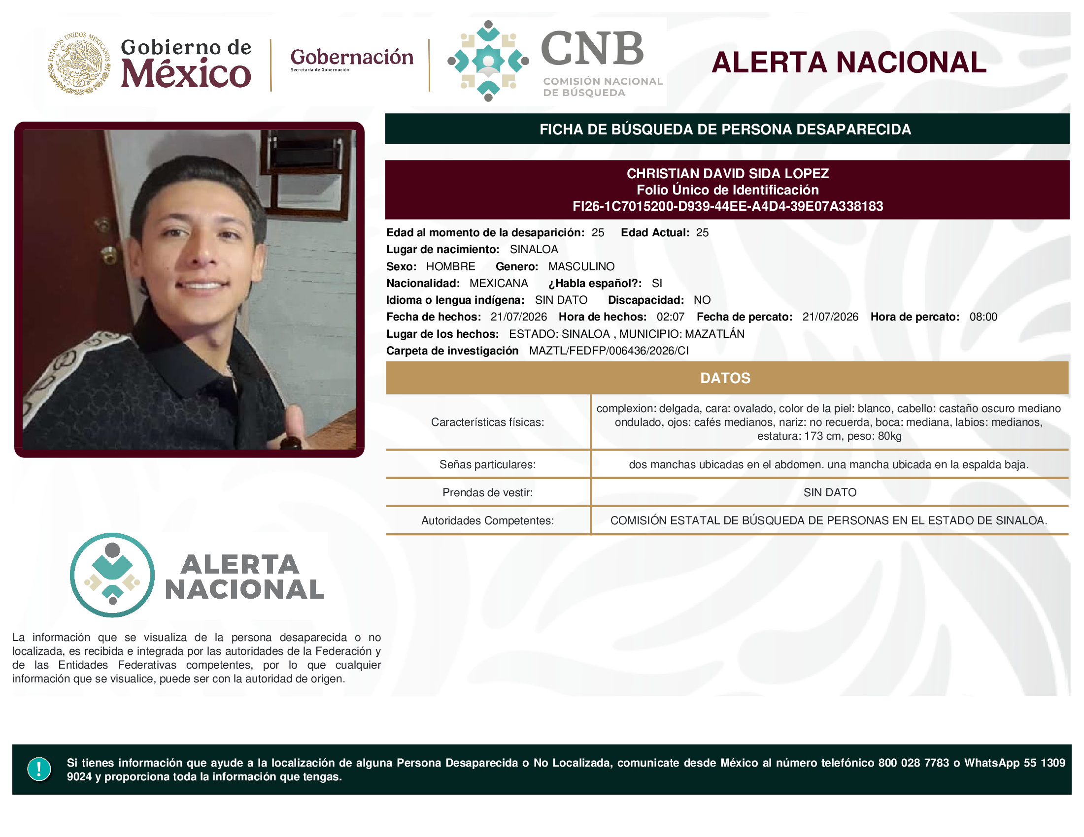 CHRISTIAN DAVID SIDA LOPEZ