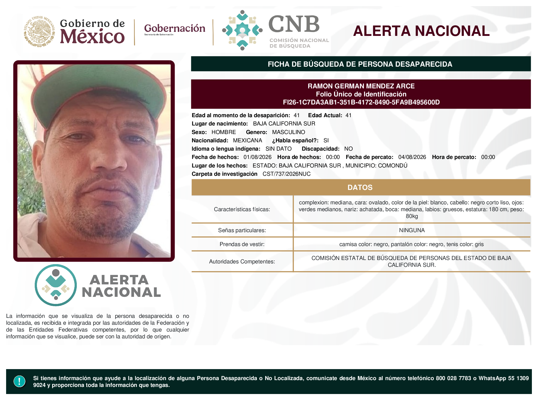 RAMON GERMAN MENDEZ ARCE