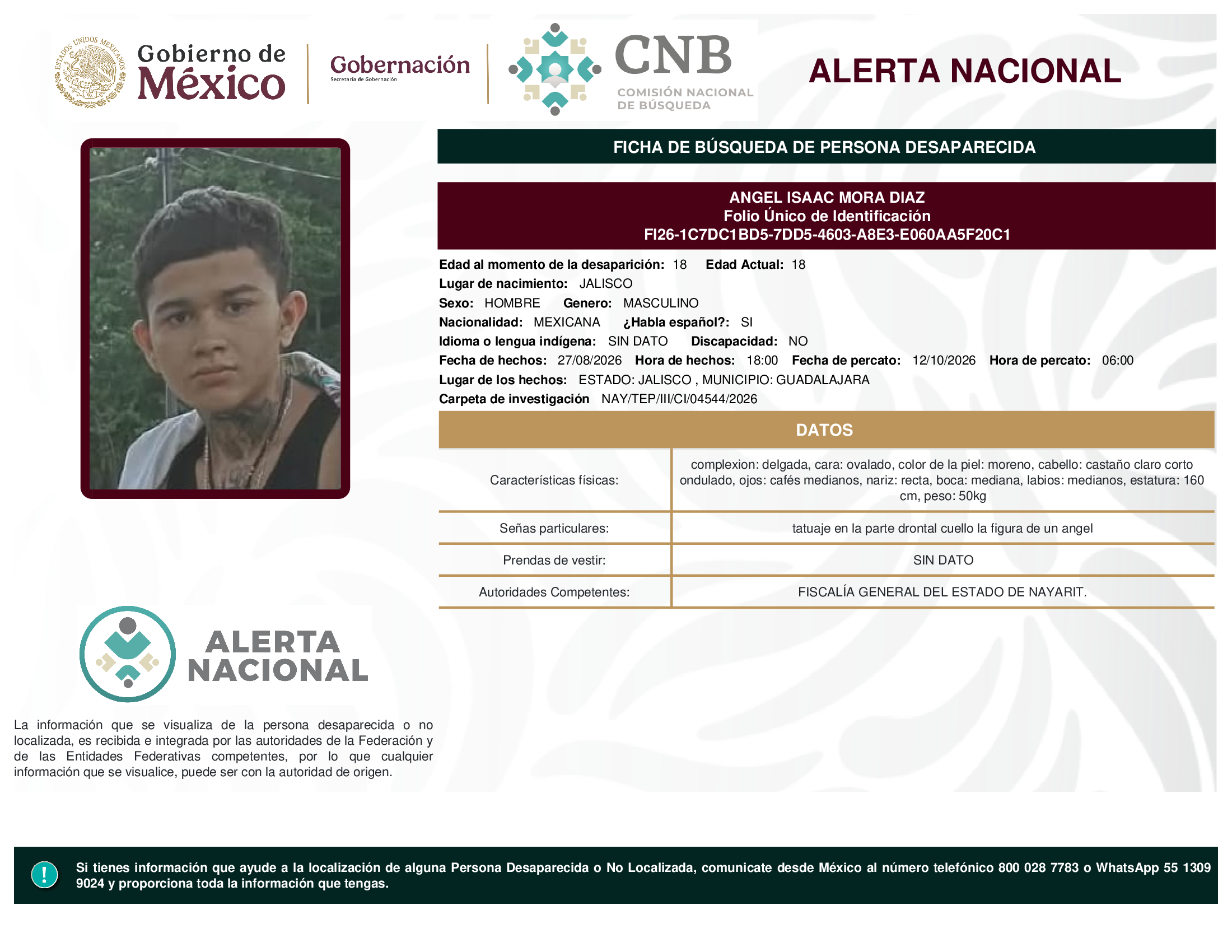 ANGEL ISAAC MORA DIAZ