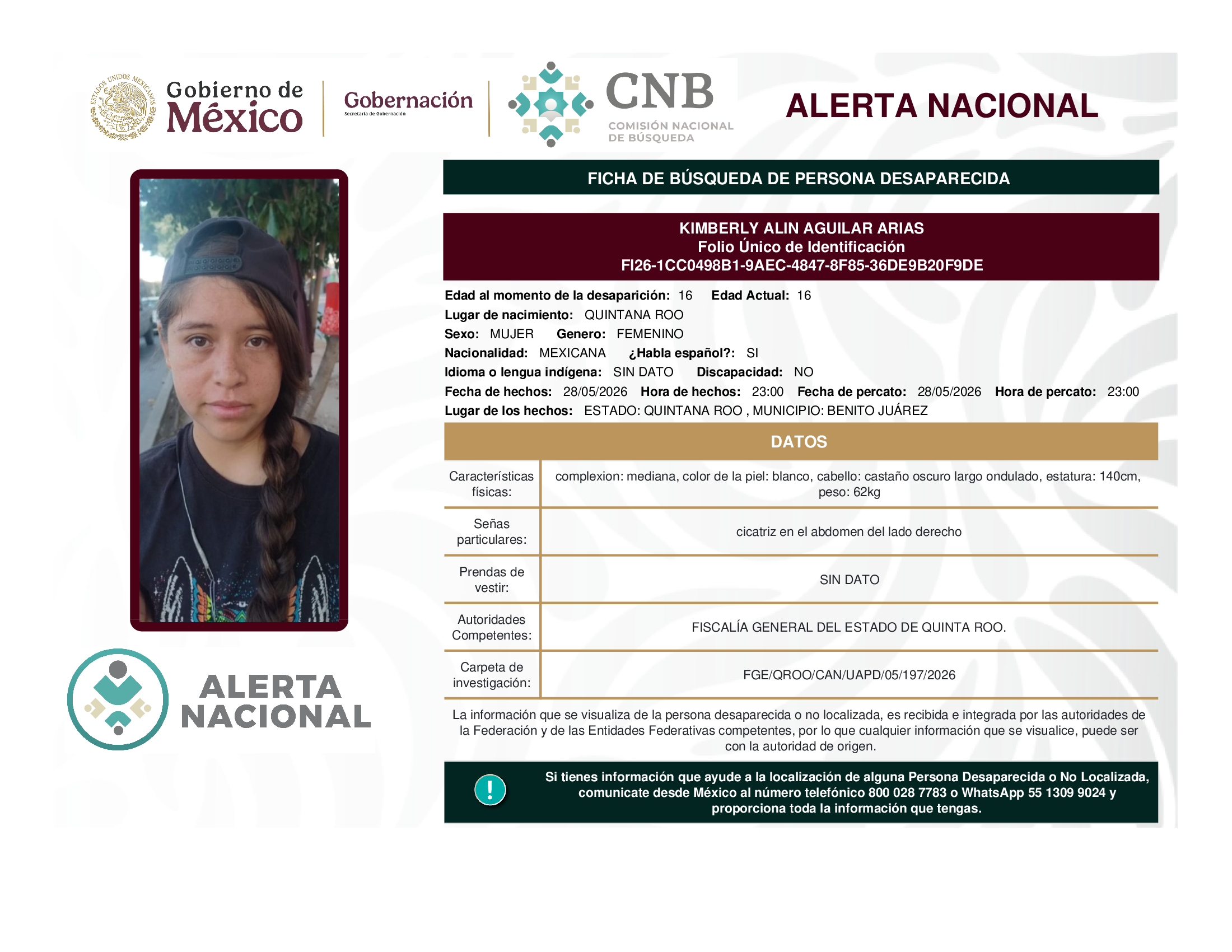 KIMBERLY ALIN AGUILAR ARIAS