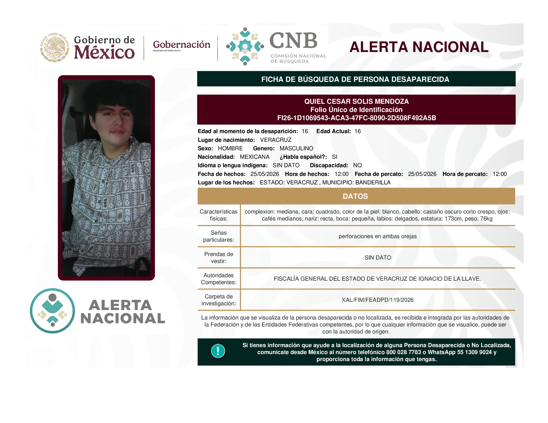 QUIEL CESAR SOLIS MENDOZA