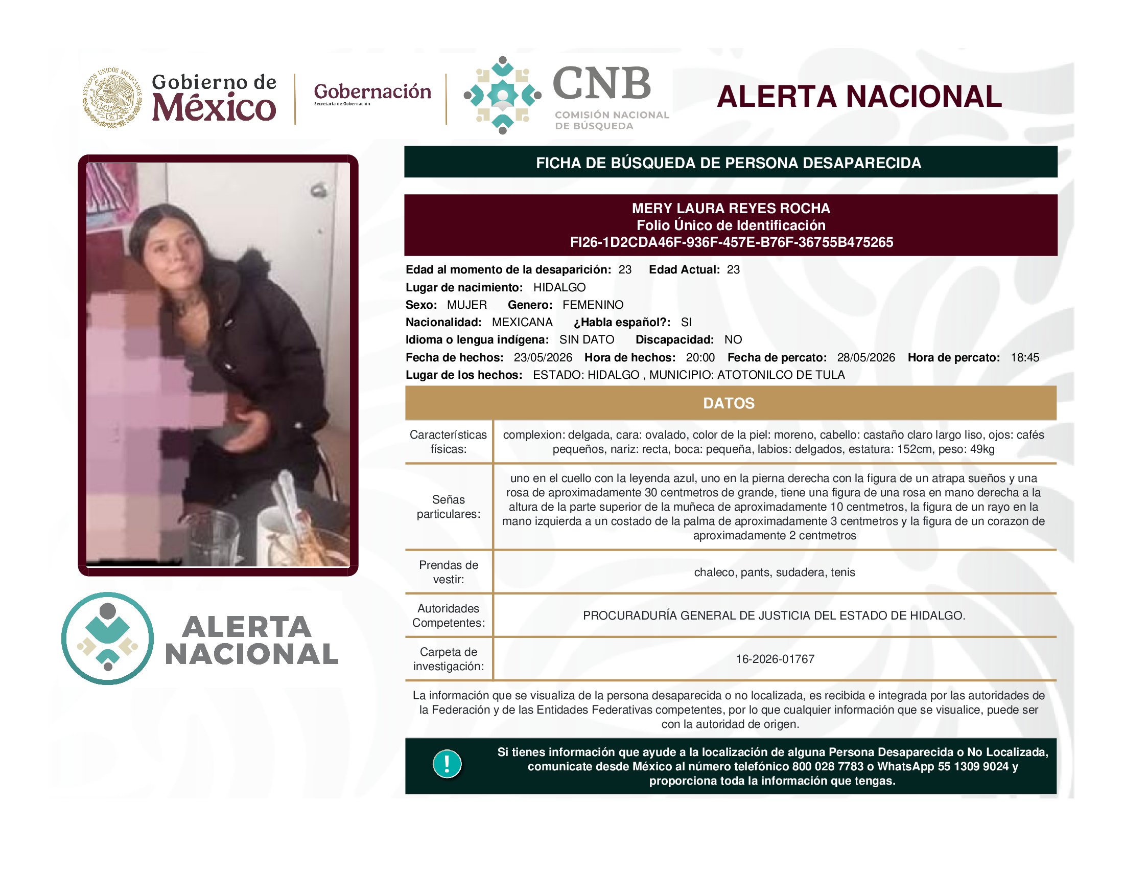 MERY LAURA REYES ROCHA