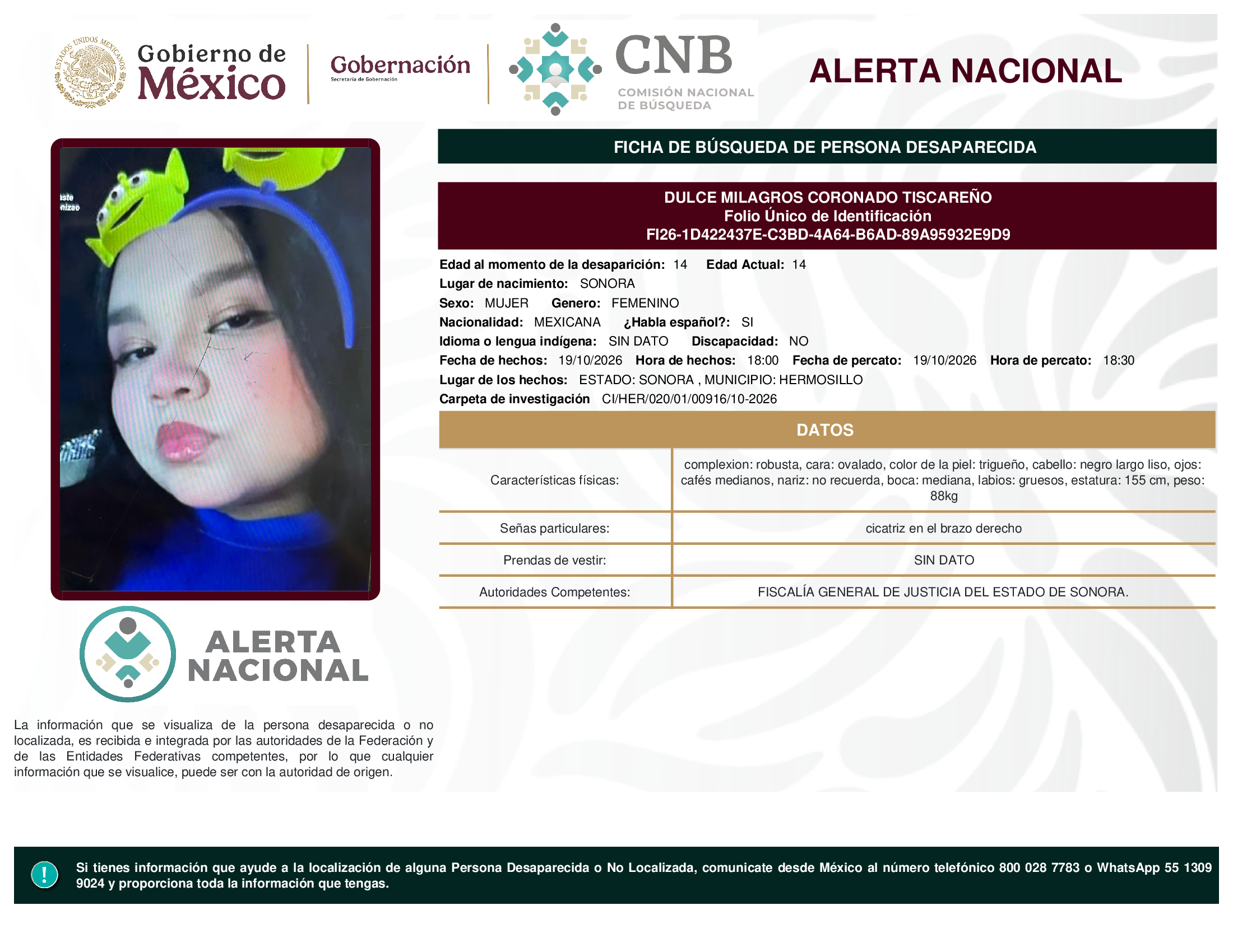 DULCE MILAGROS CORONADO TISCAREÑO