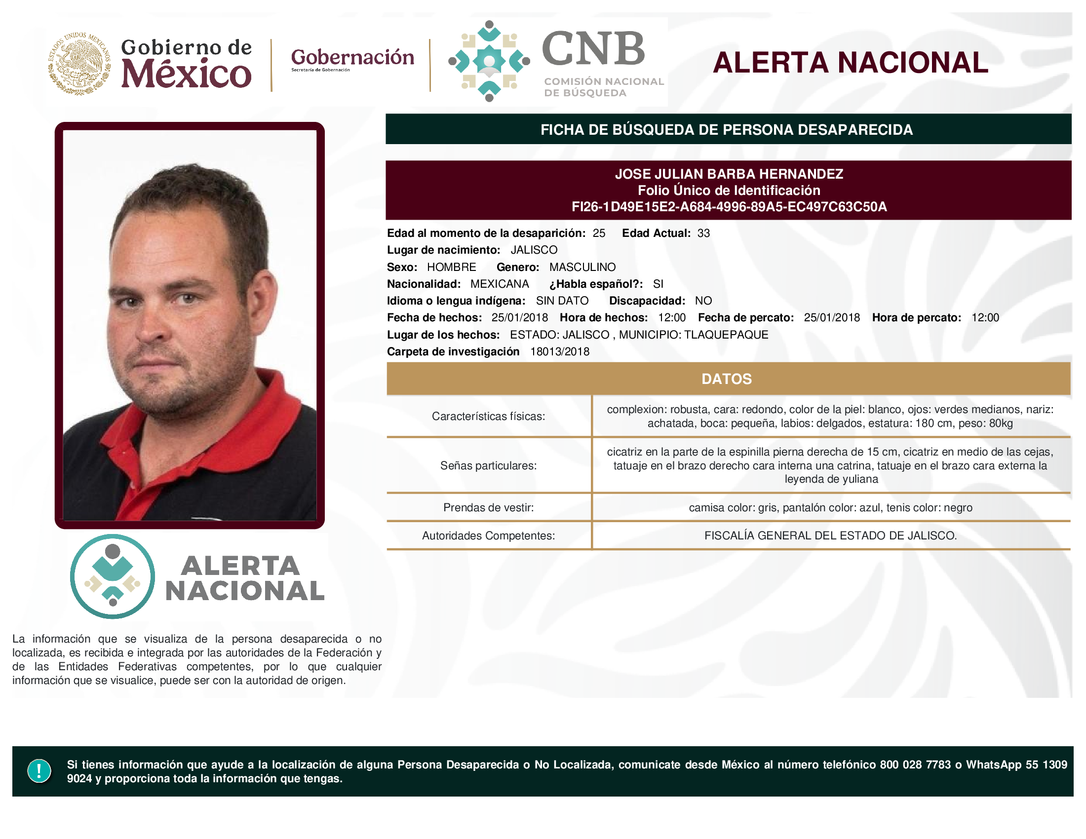 JOSE JULIAN BARBA HERNANDEZ