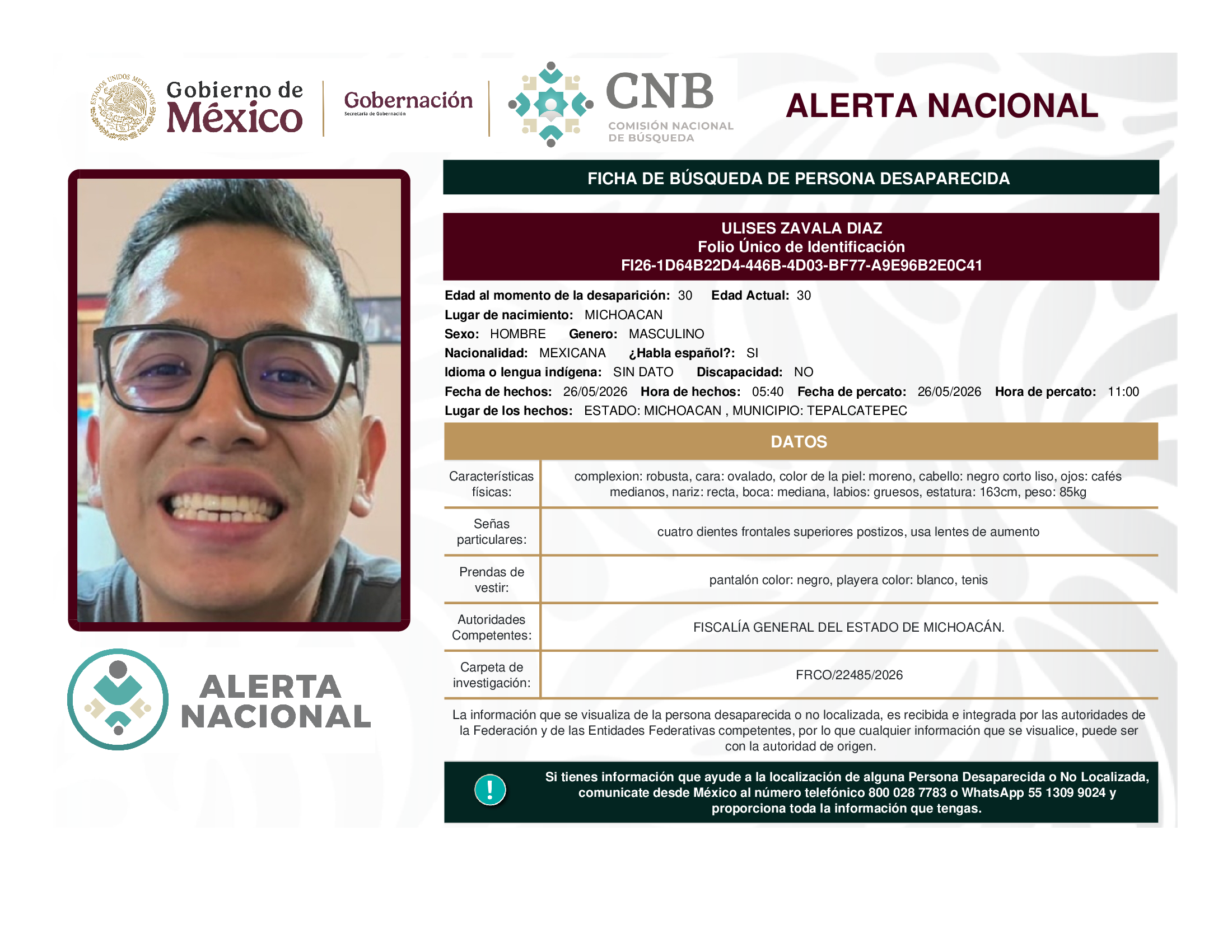ULISES ZAVALA DIAZ