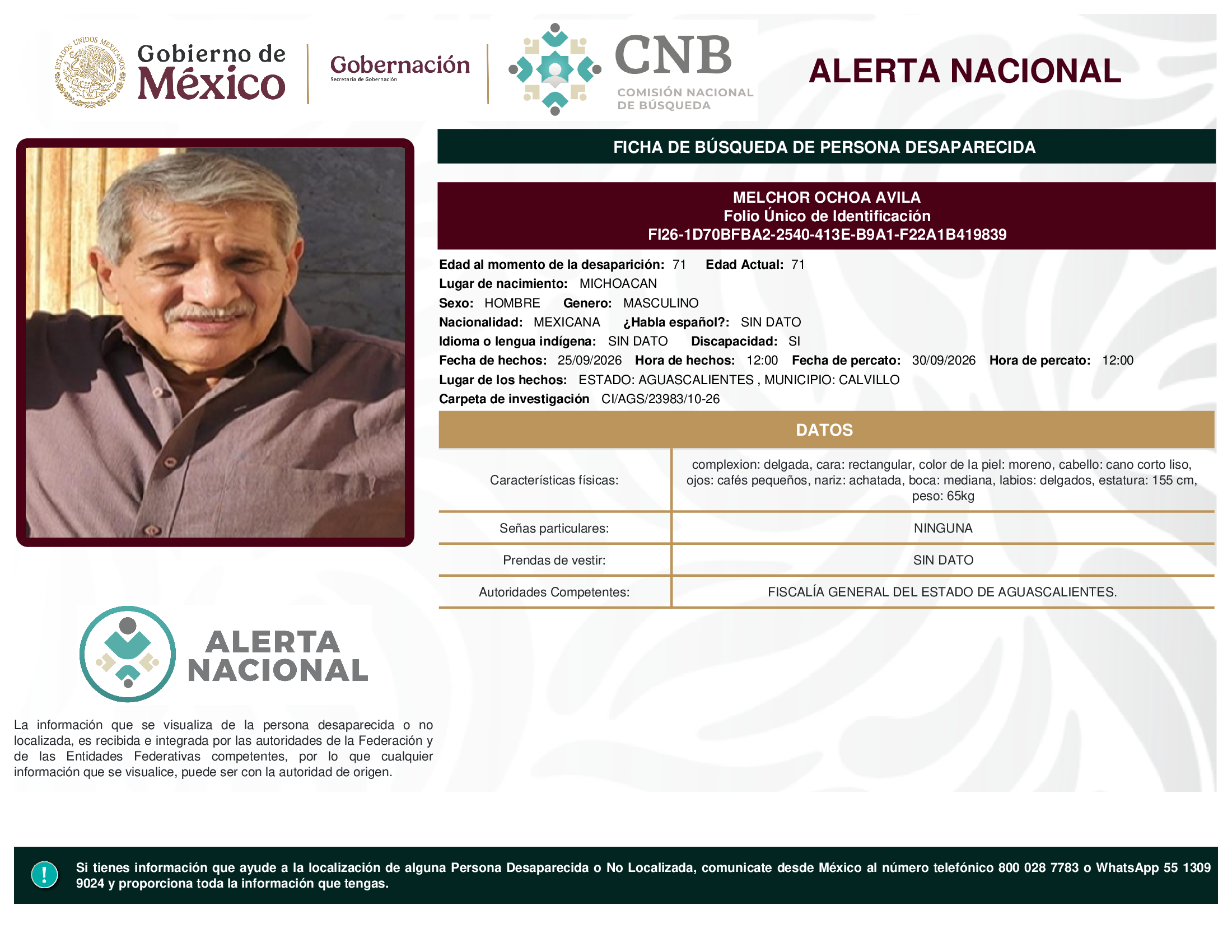 MELCHOR OCHOA AVILA