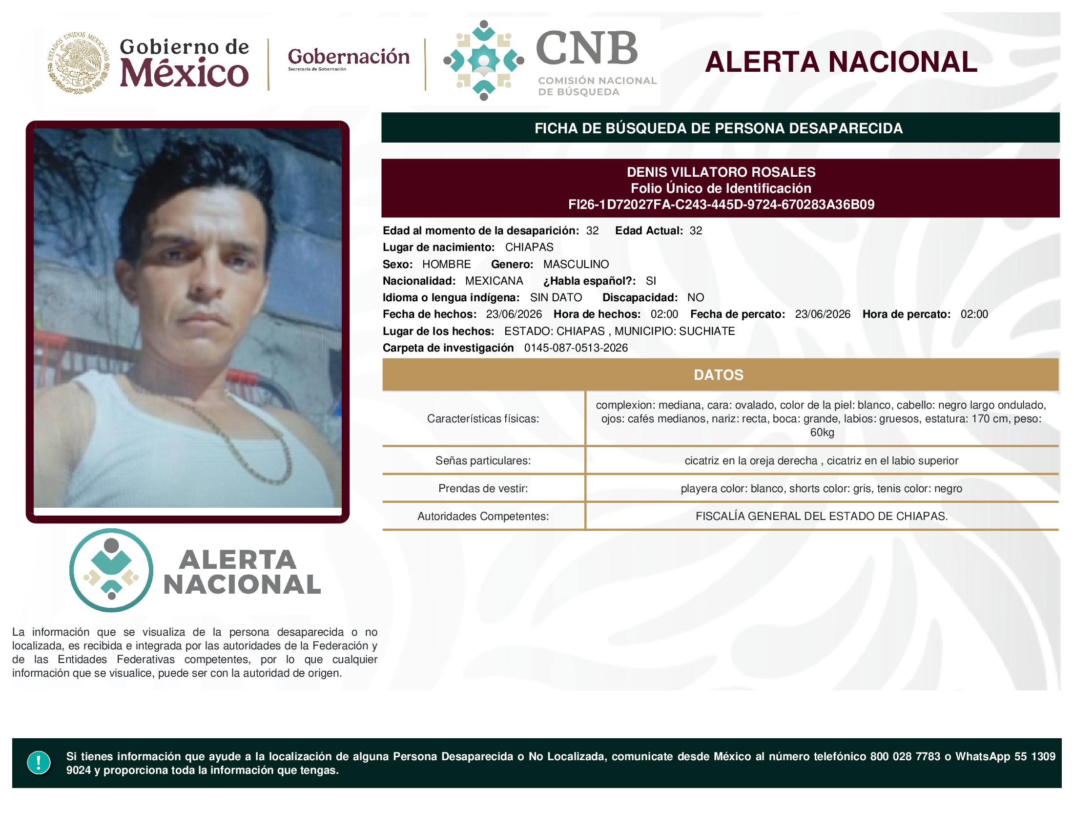 DENIS VILLATORO ROSALES