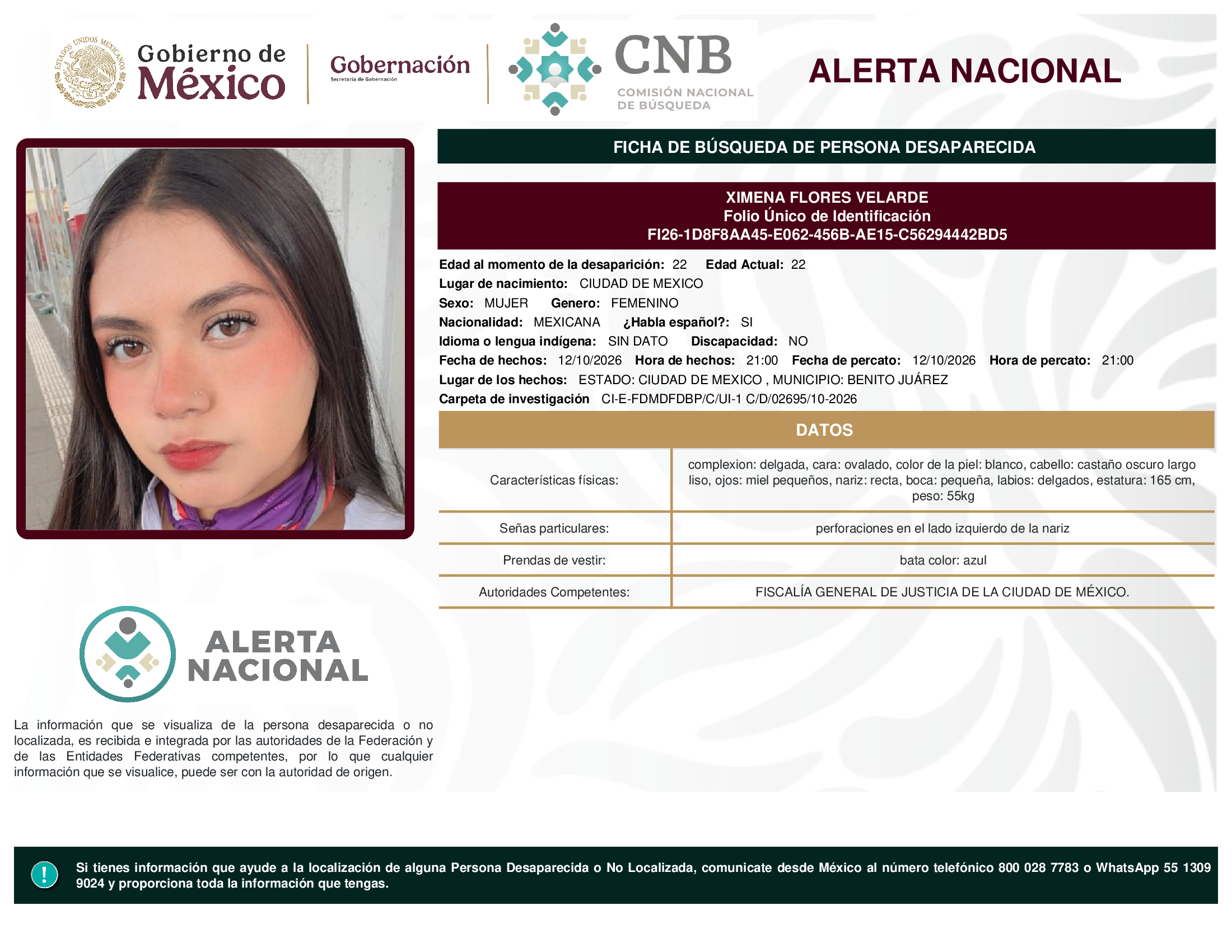 XIMENA FLORES VELARDE