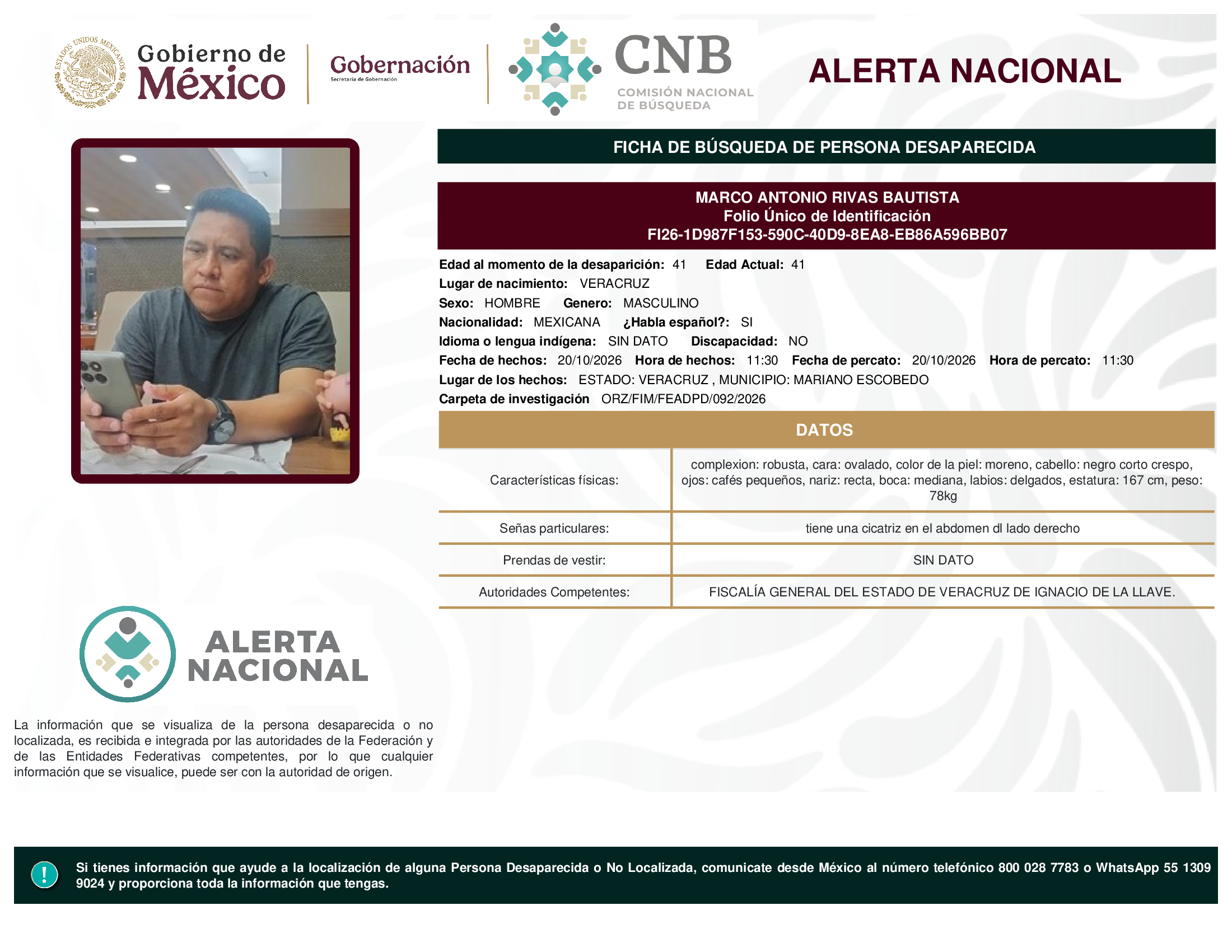 MARCO ANTONIO RIVAS BAUTISTA