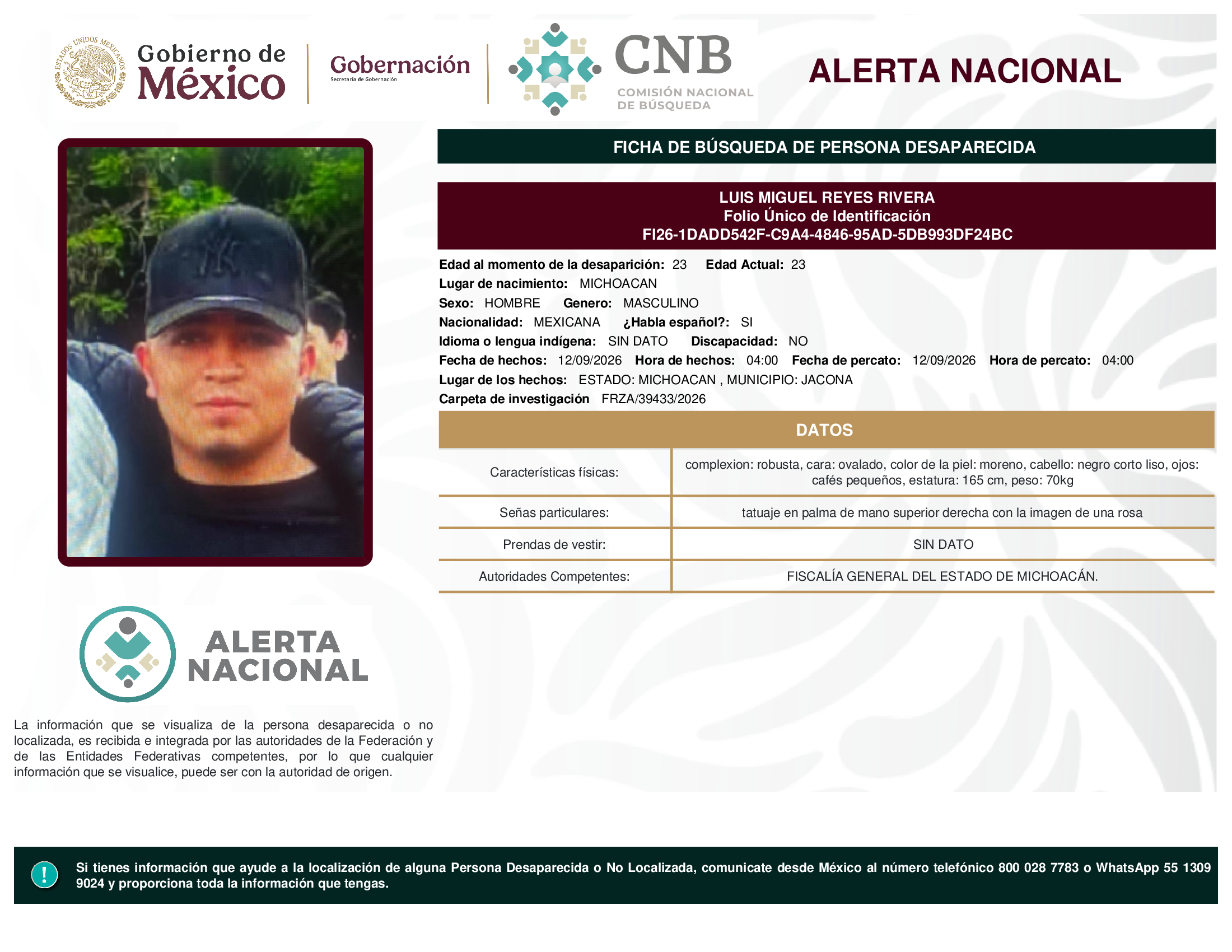 LUIS MIGUEL REYES RIVERA