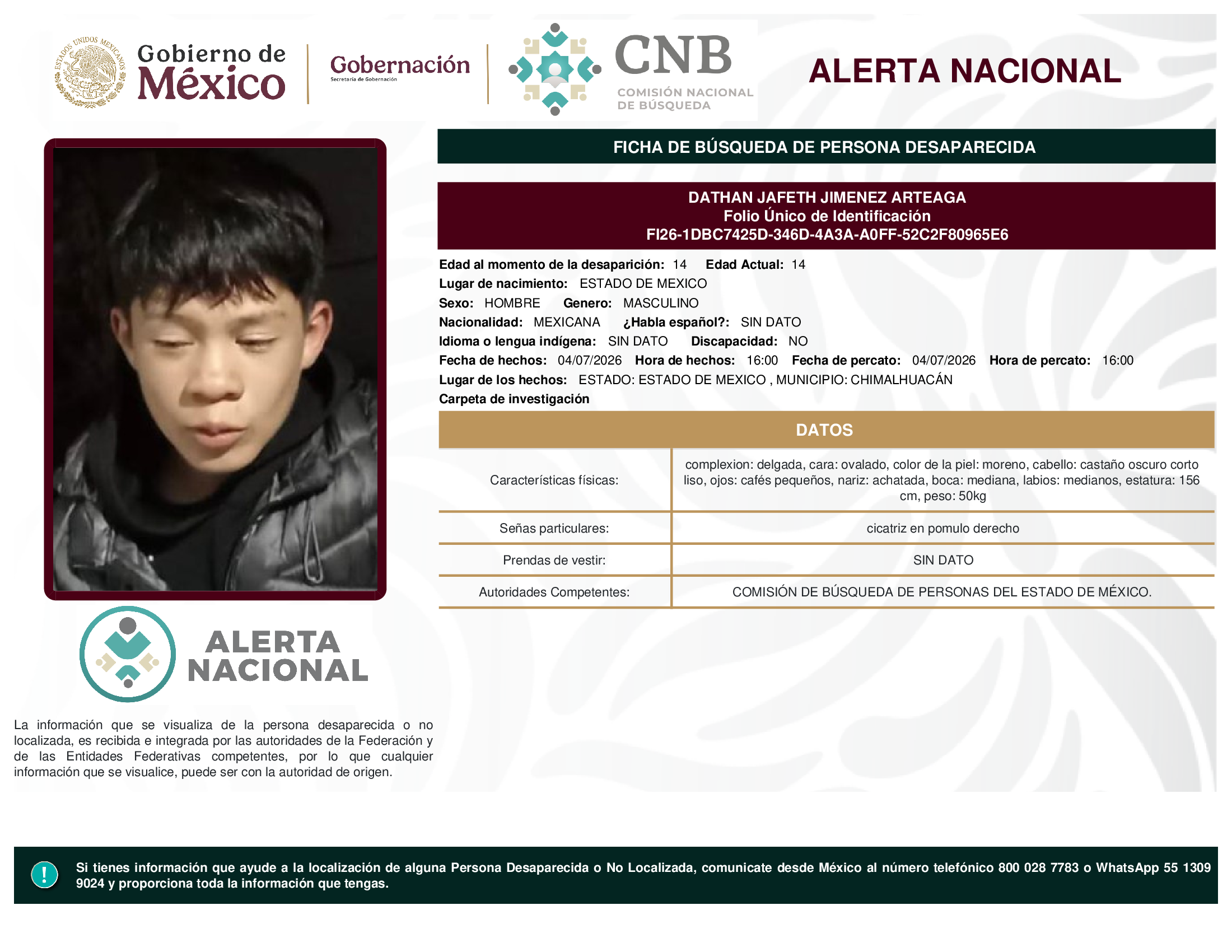 DATHAN JAFETH JIMENEZ ARTEAGA