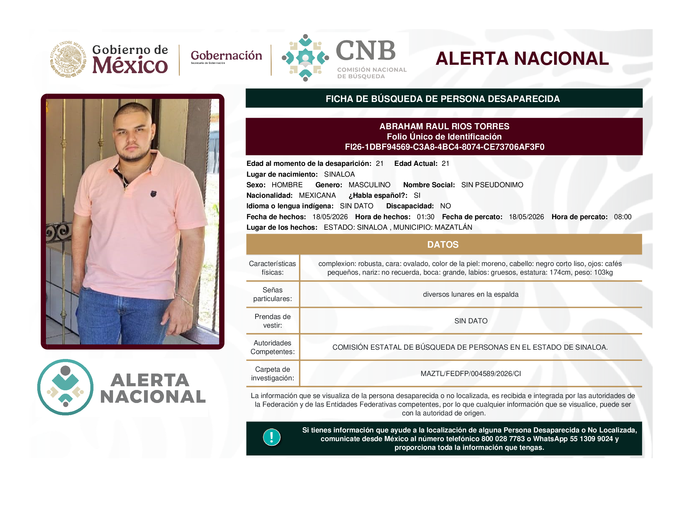 ABRAHAM RAUL RIOS TORRES