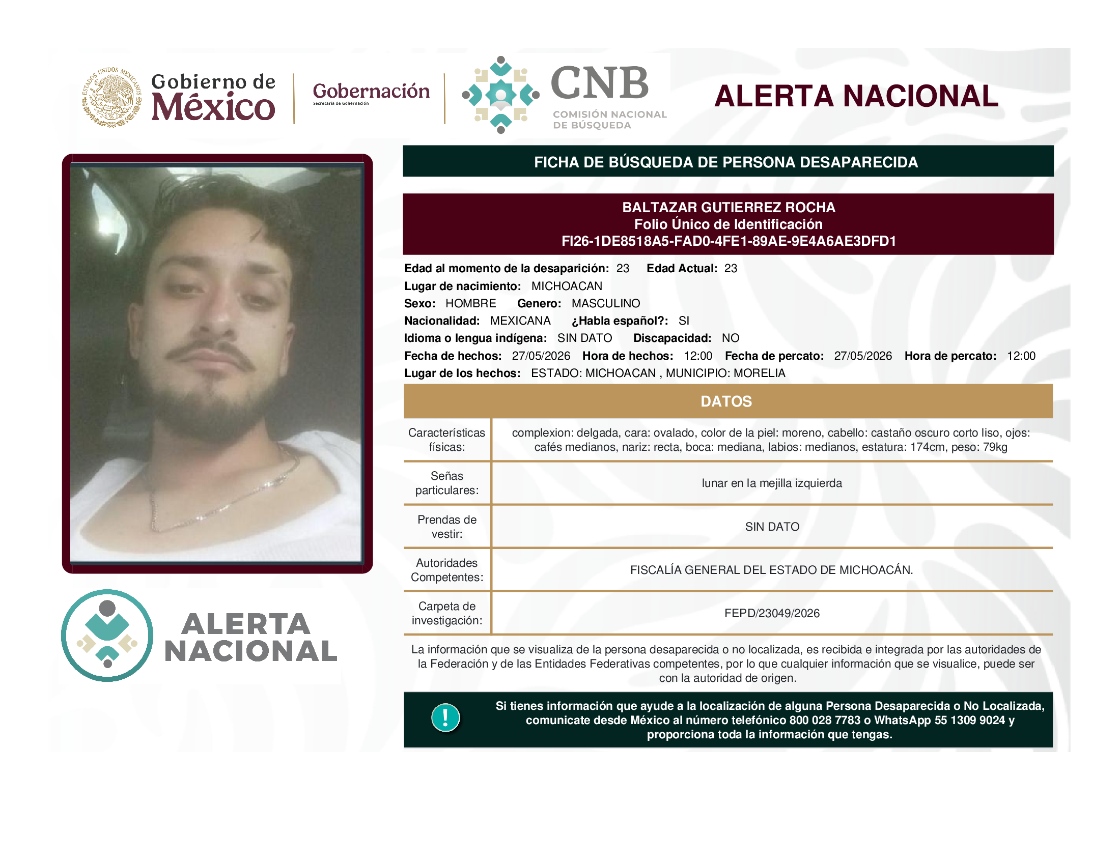 BALTAZAR GUTIERREZ ROCHA