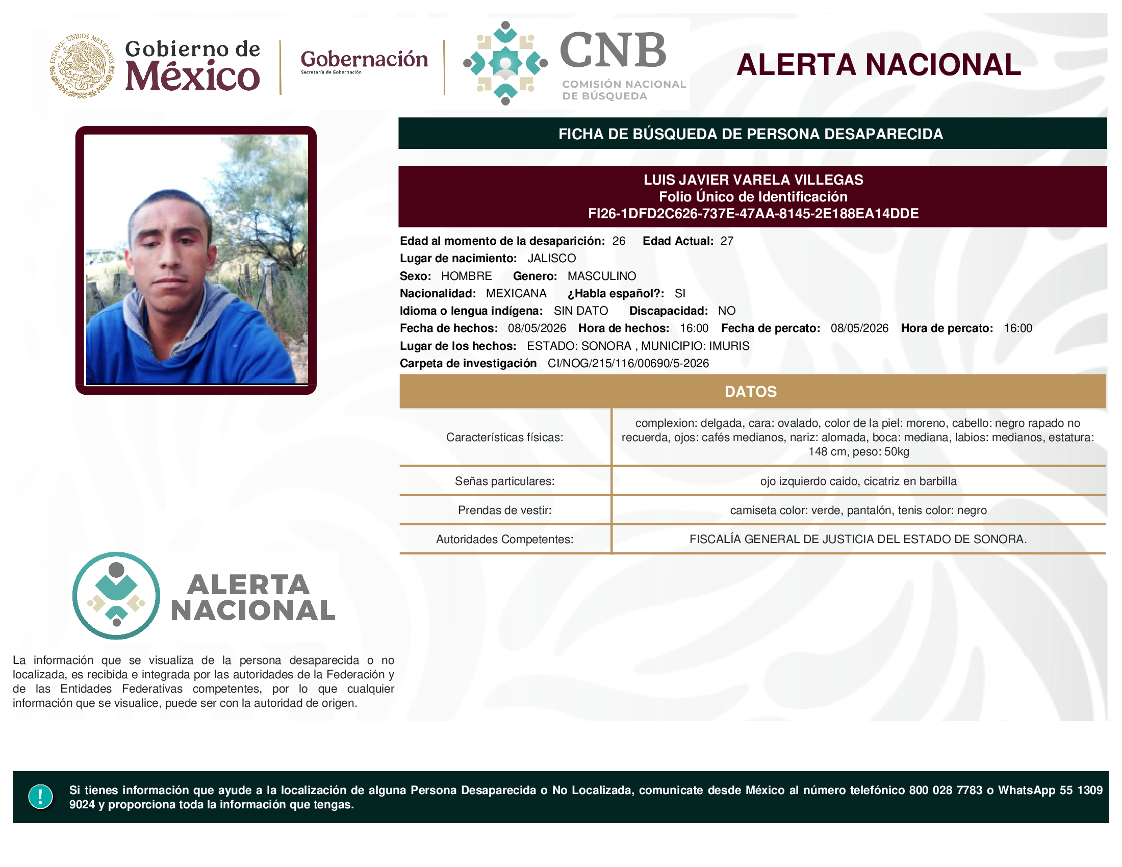LUIS JAVIER VARELA VILLEGAS