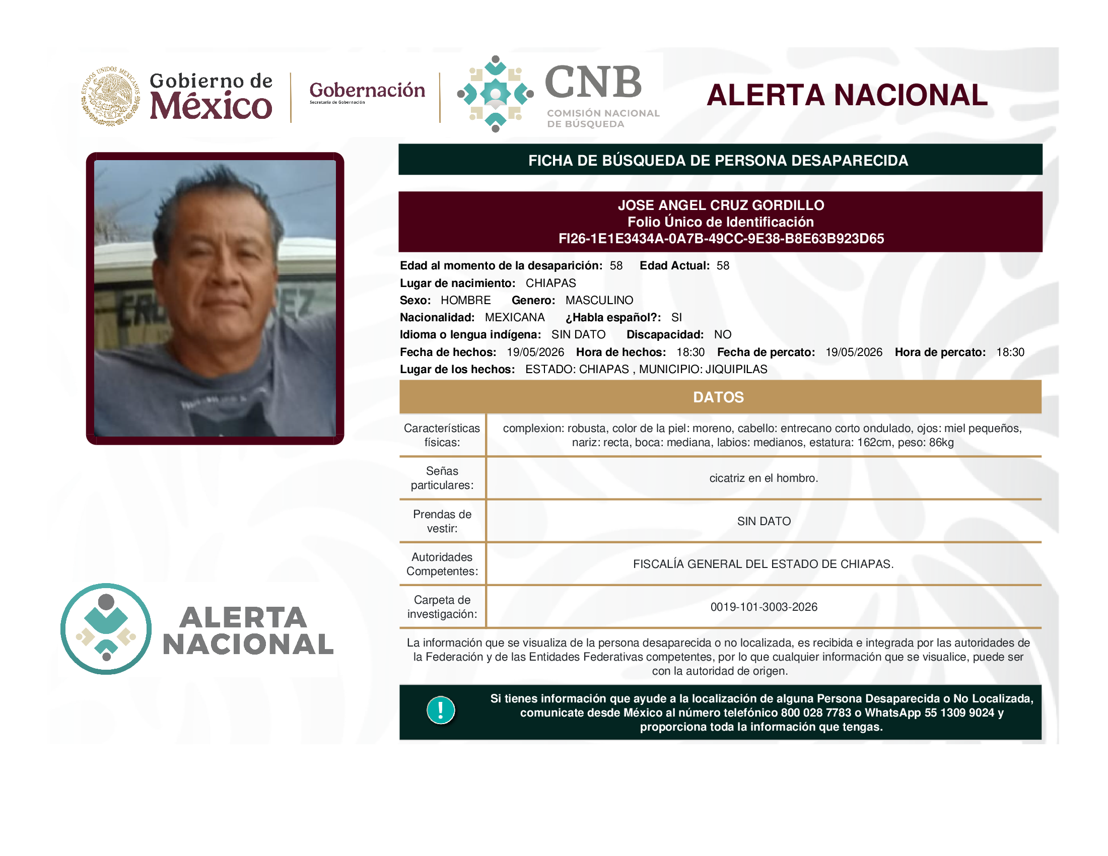 JOSE ANGEL CRUZ GORDILLO