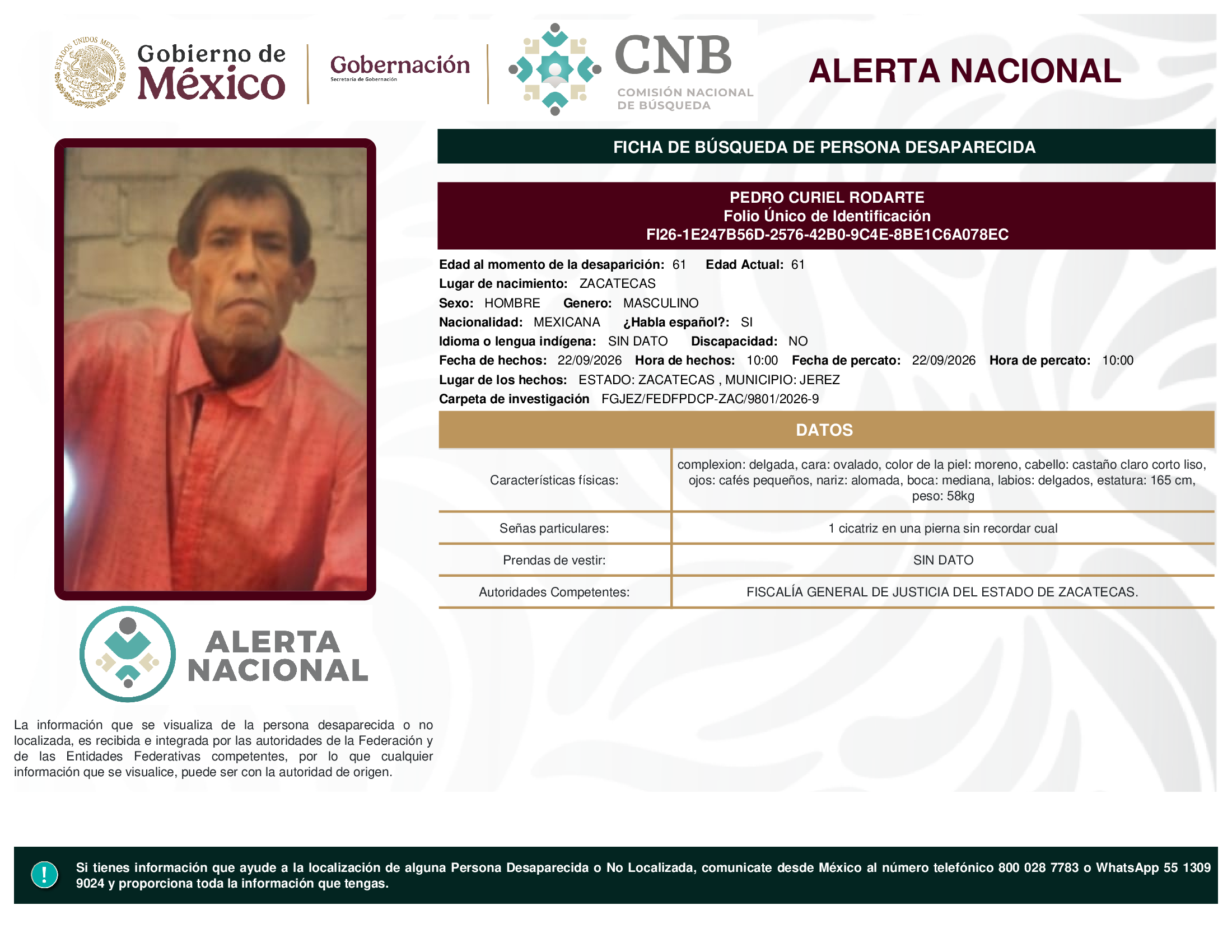 PEDRO CURIEL RODARTE