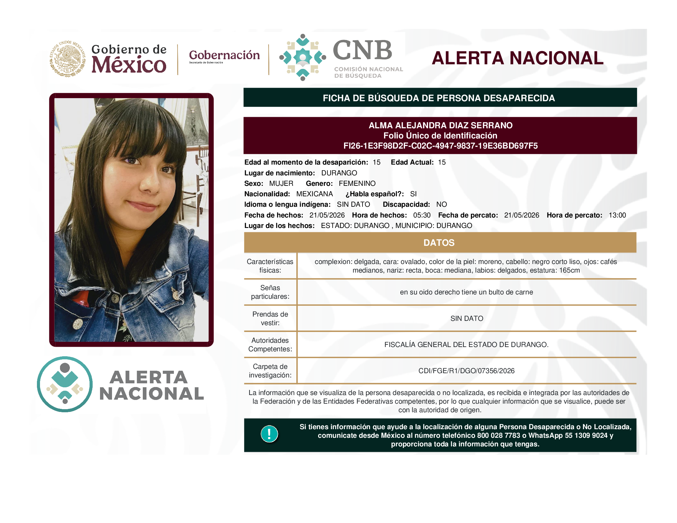 ALMA ALEJANDRA DIAZ SERRANO