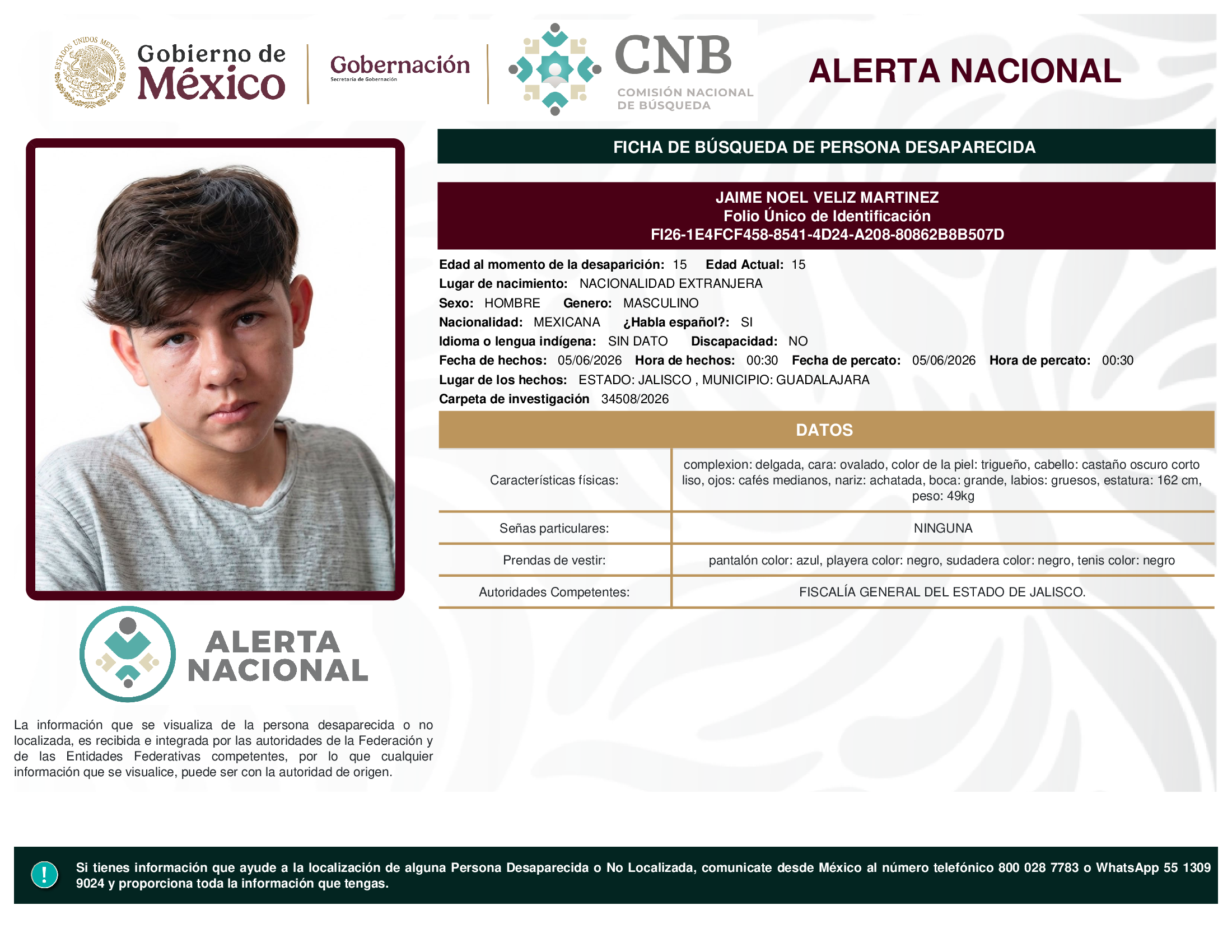 JAIME NOEL VELIZ MARTINEZ