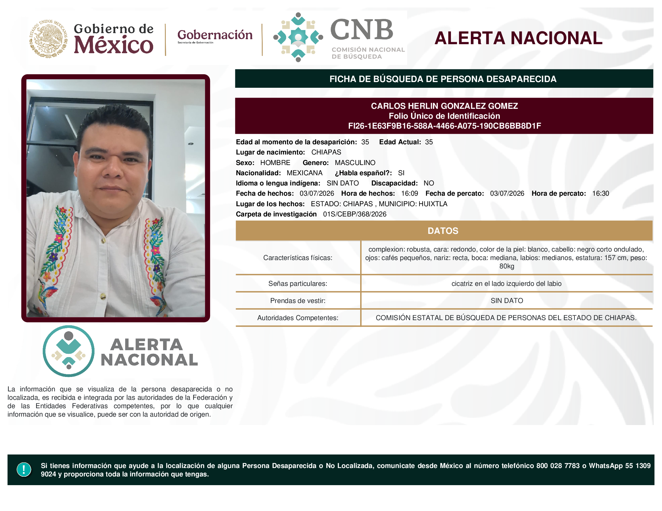 CARLOS HERLIN GONZALEZ GOMEZ