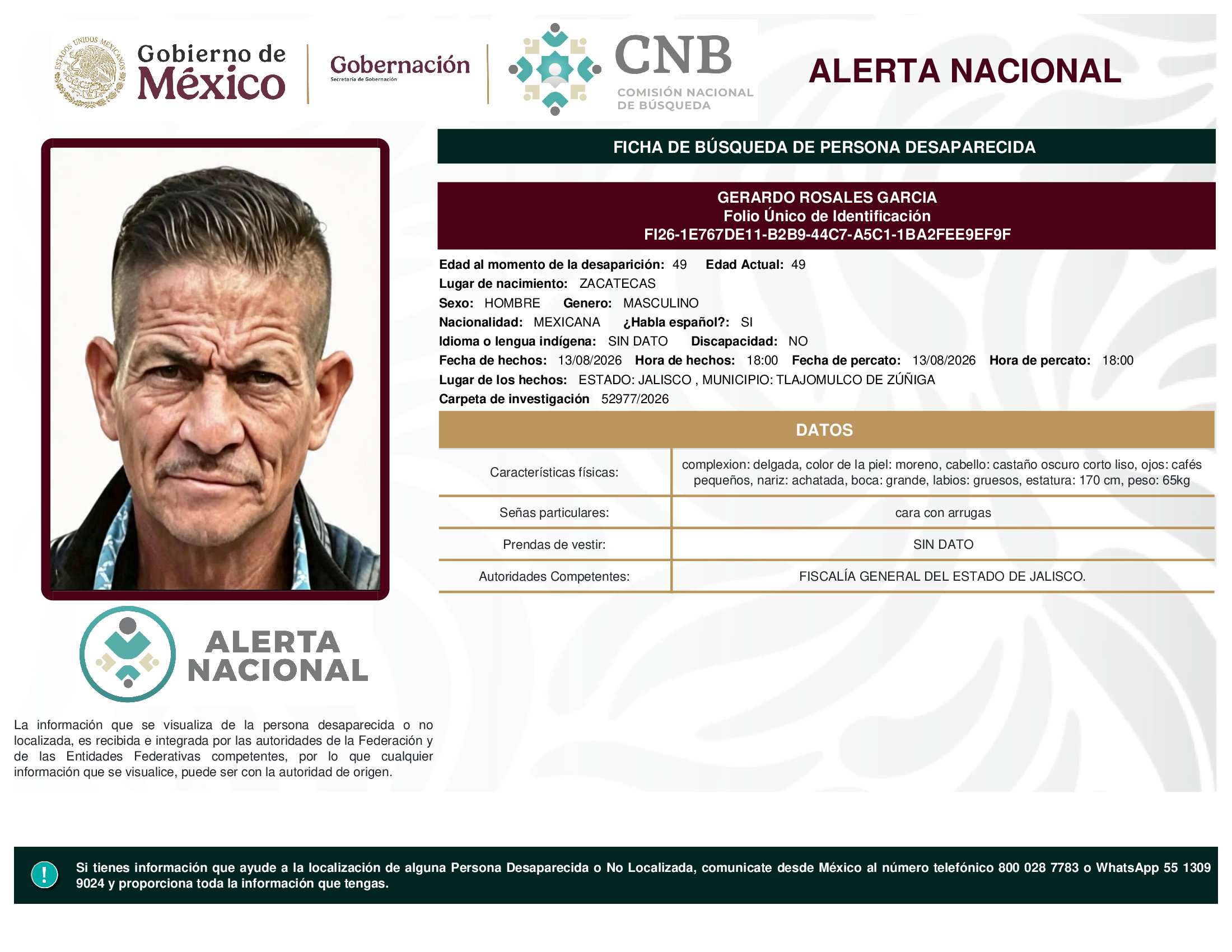 GERARDO ROSALES GARCIA