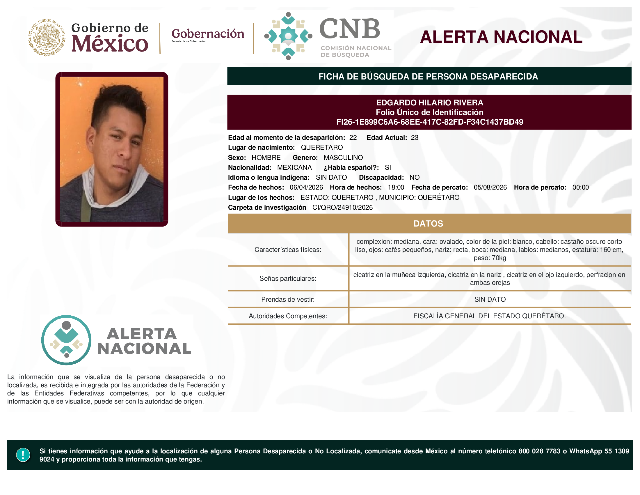 EDGARDO HILARIO RIVERA