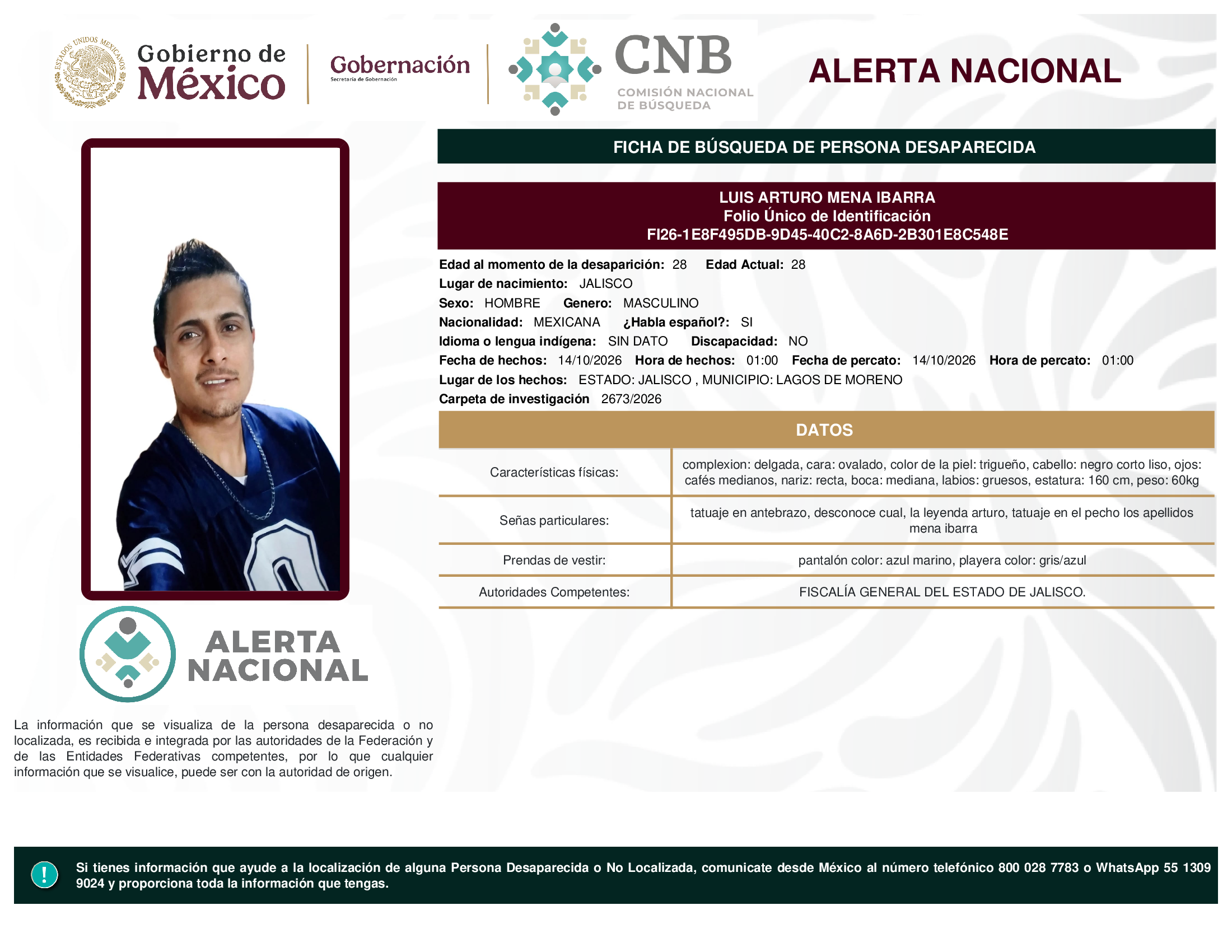 LUIS ARTURO MENA IBARRA