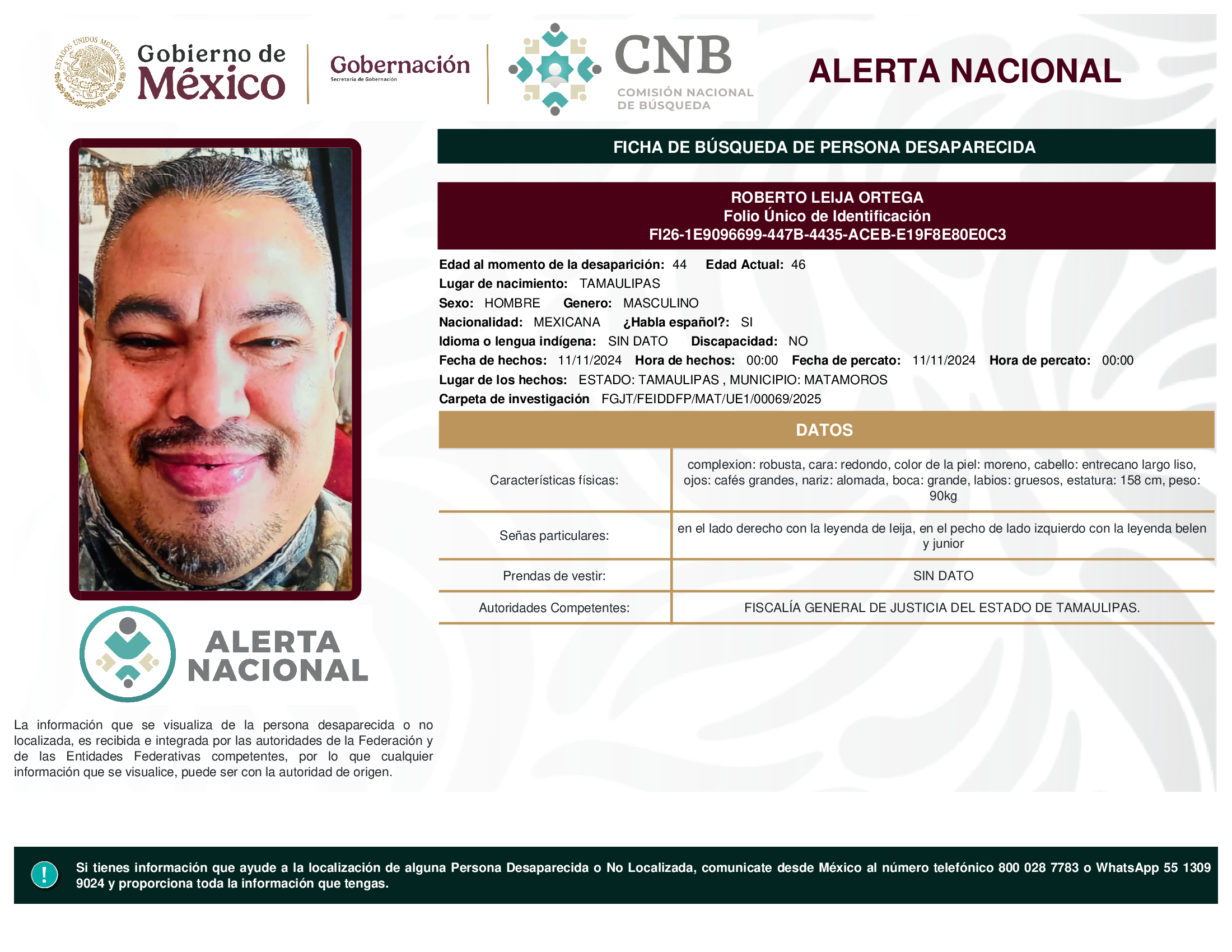 ROBERTO LEIJA ORTEGA
