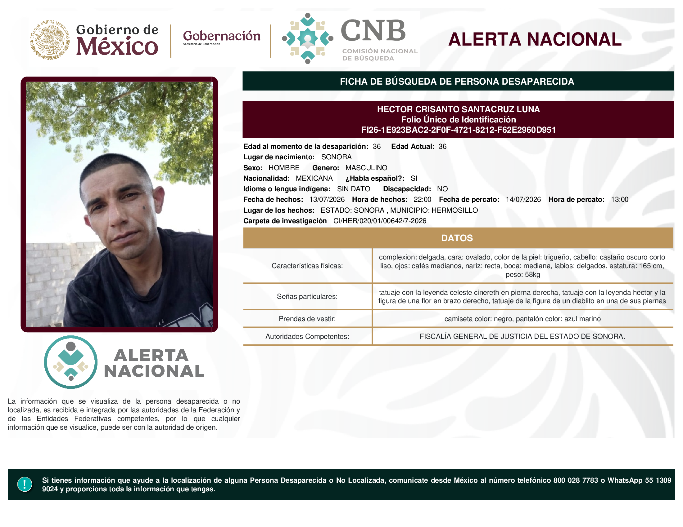 HECTOR CRISANTO SANTACRUZ LUNA