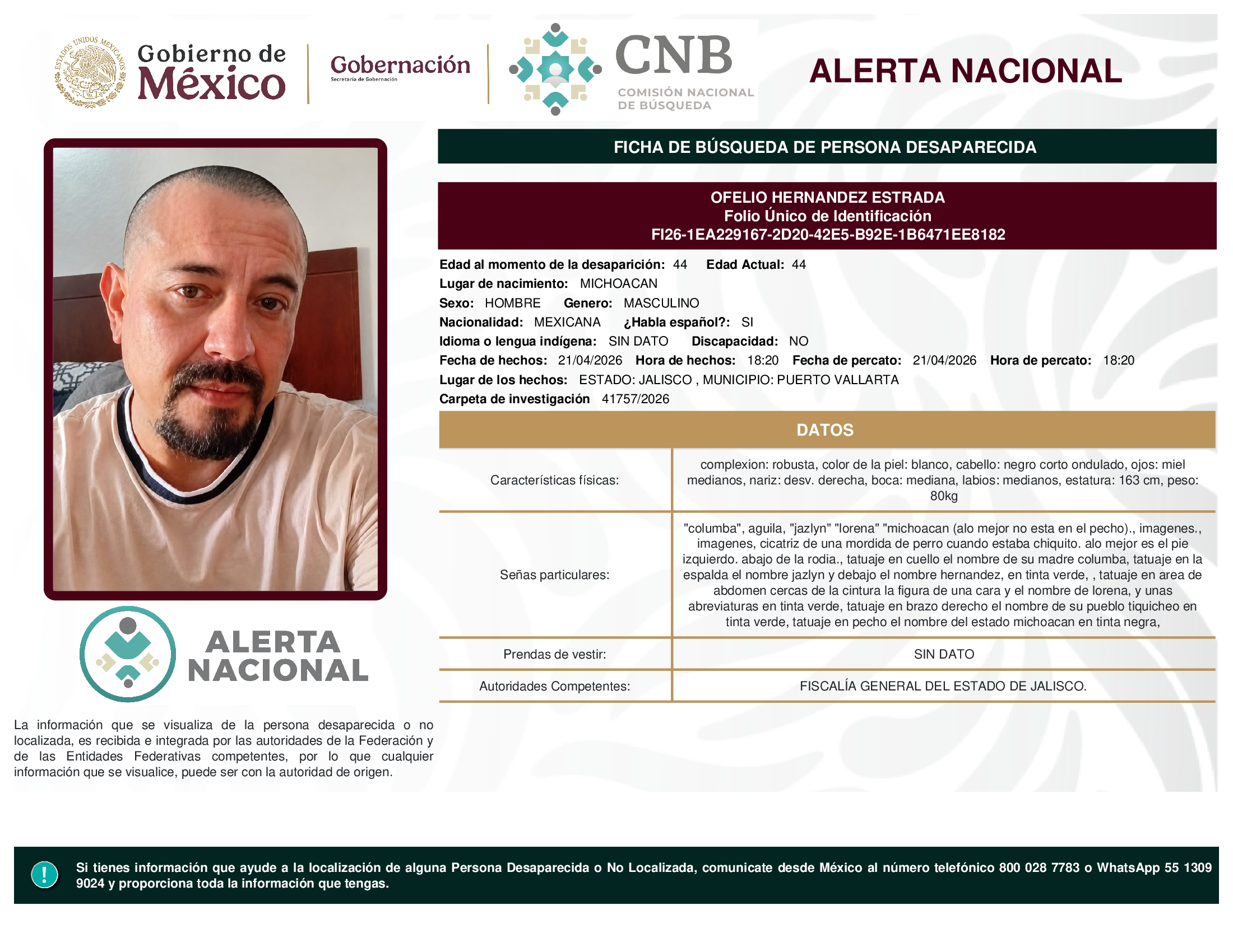 OFELIO HERNANDEZ ESTRADA