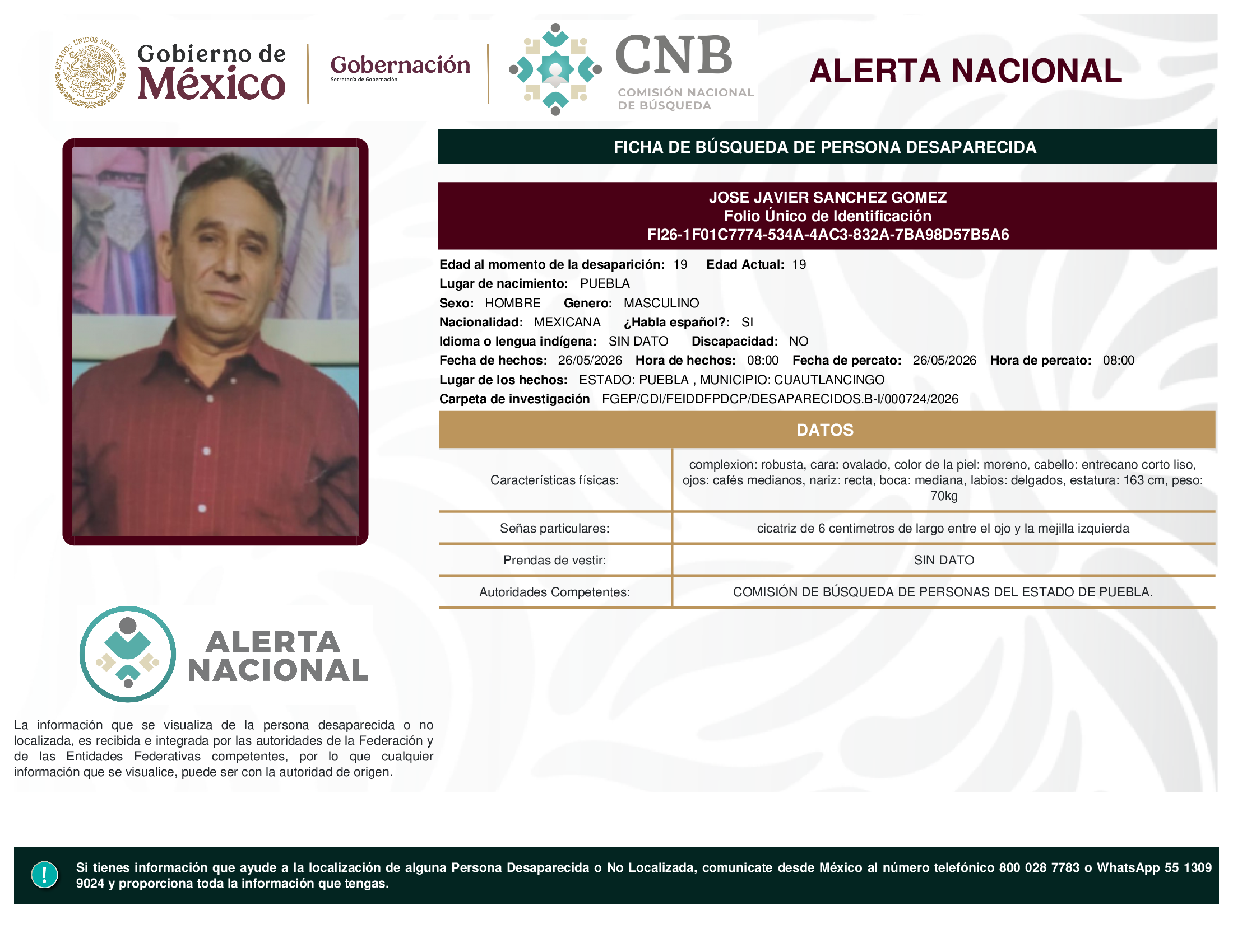 JOSE JAVIER SANCHEZ GOMEZ