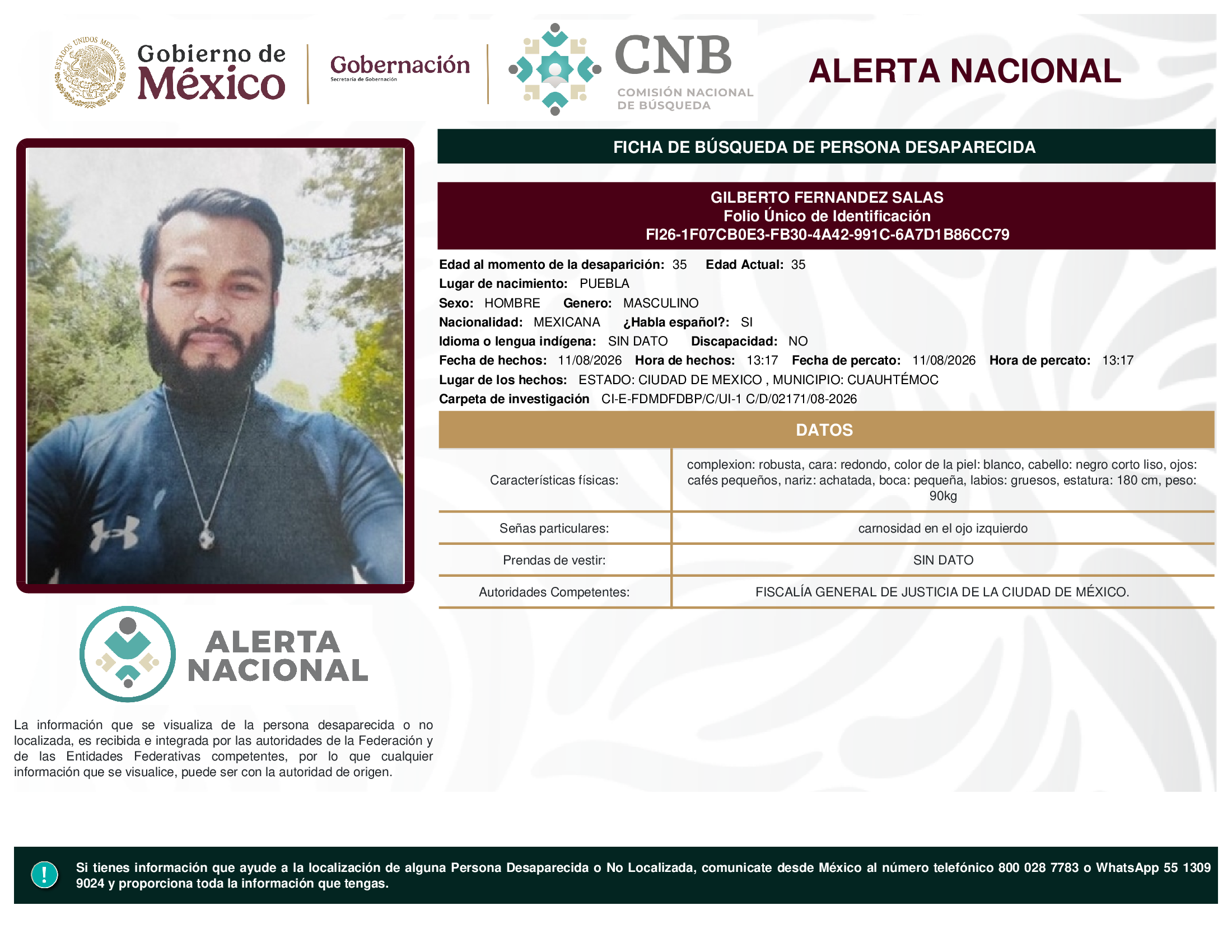 GILBERTO FERNANDEZ SALAS