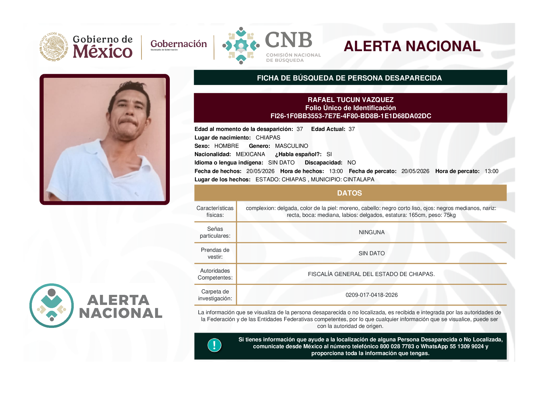 RAFAEL TUCUN VAZQUEZ