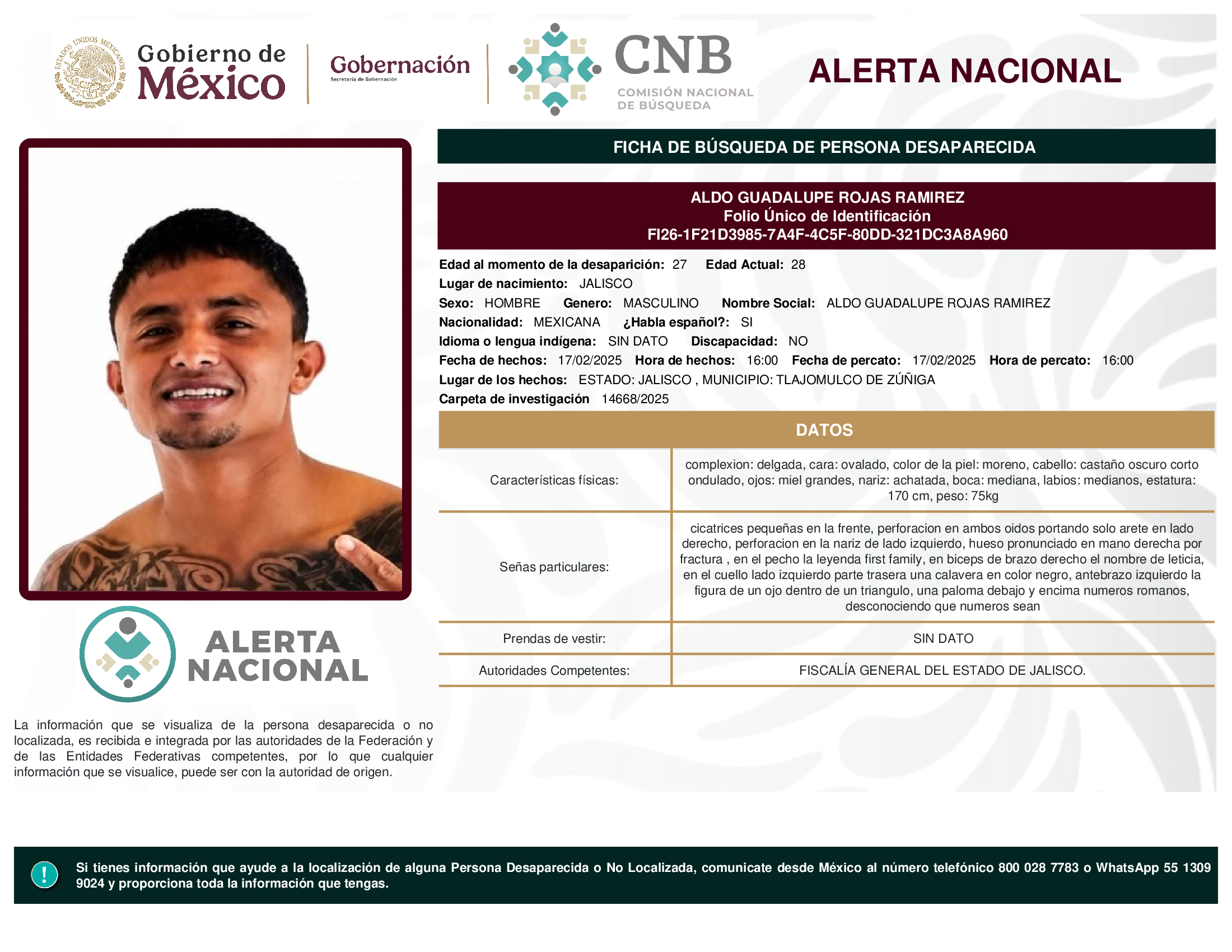ALDO GUADALUPE ROJAS RAMIREZ