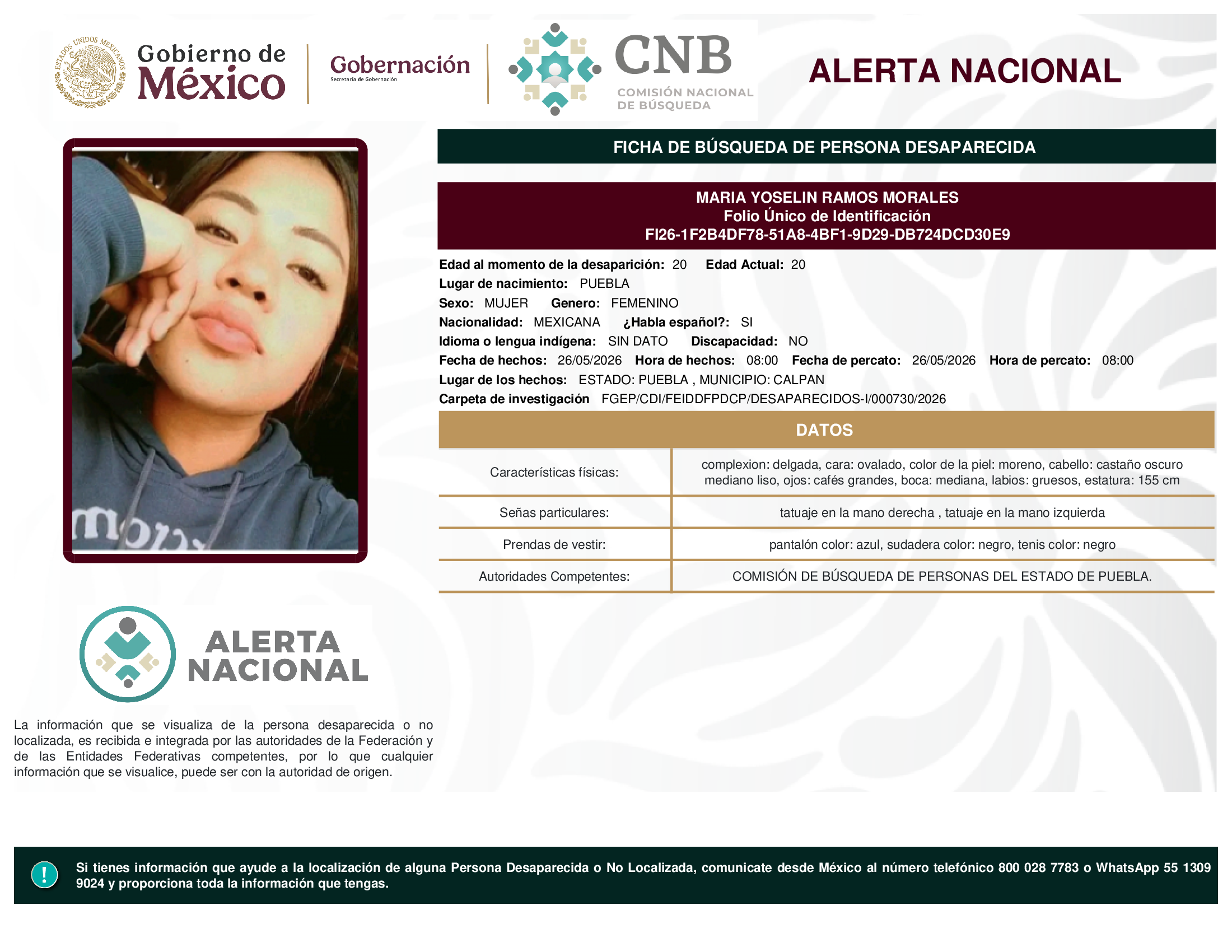 MARIA YOSELIN RAMOS MORALES
