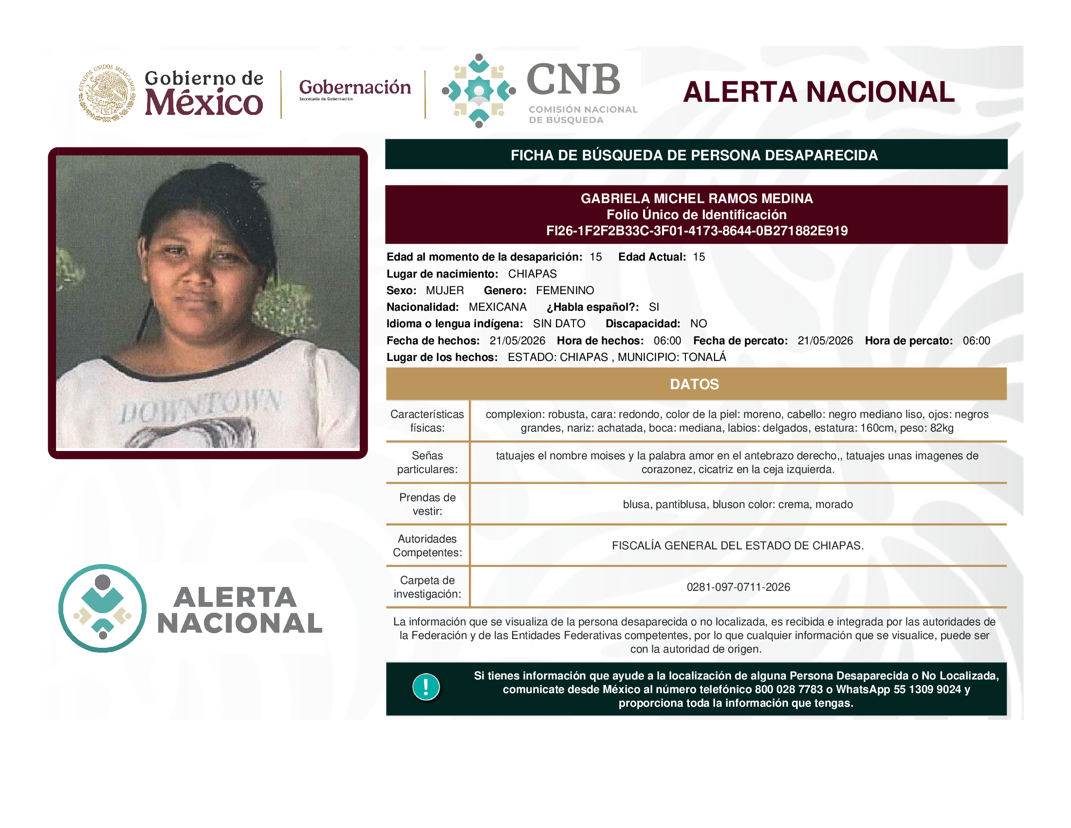 GABRIELA MICHEL RAMOS MEDINA