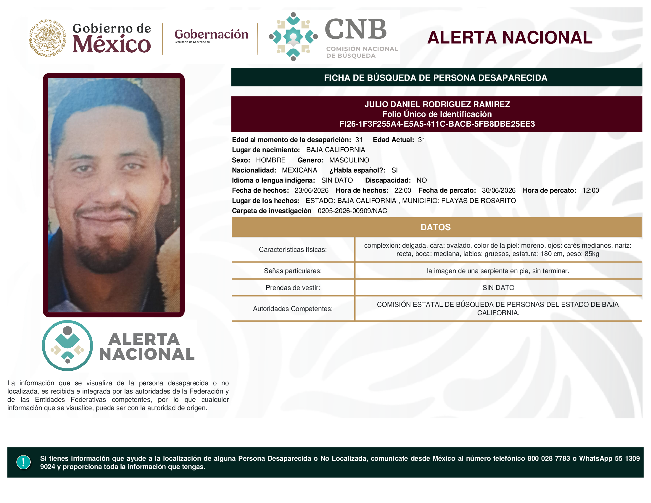 JULIO DANIEL RODRIGUEZ RAMIREZ