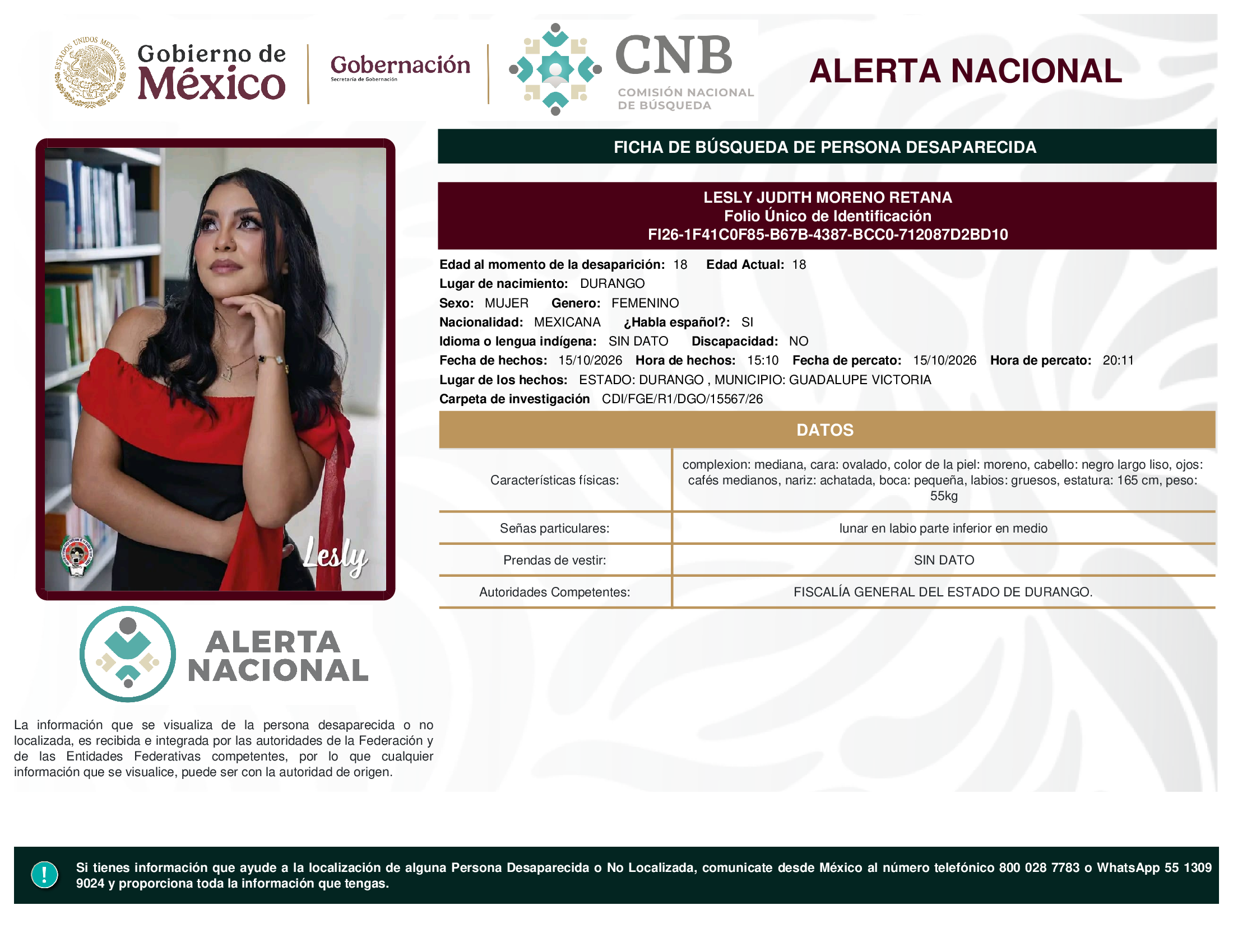 LESLY JUDITH MORENO RETANA