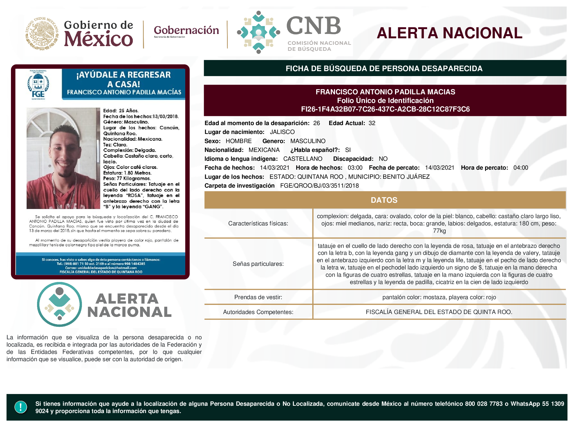 FRANCISCO ANTONIO PADILLA MACIAS