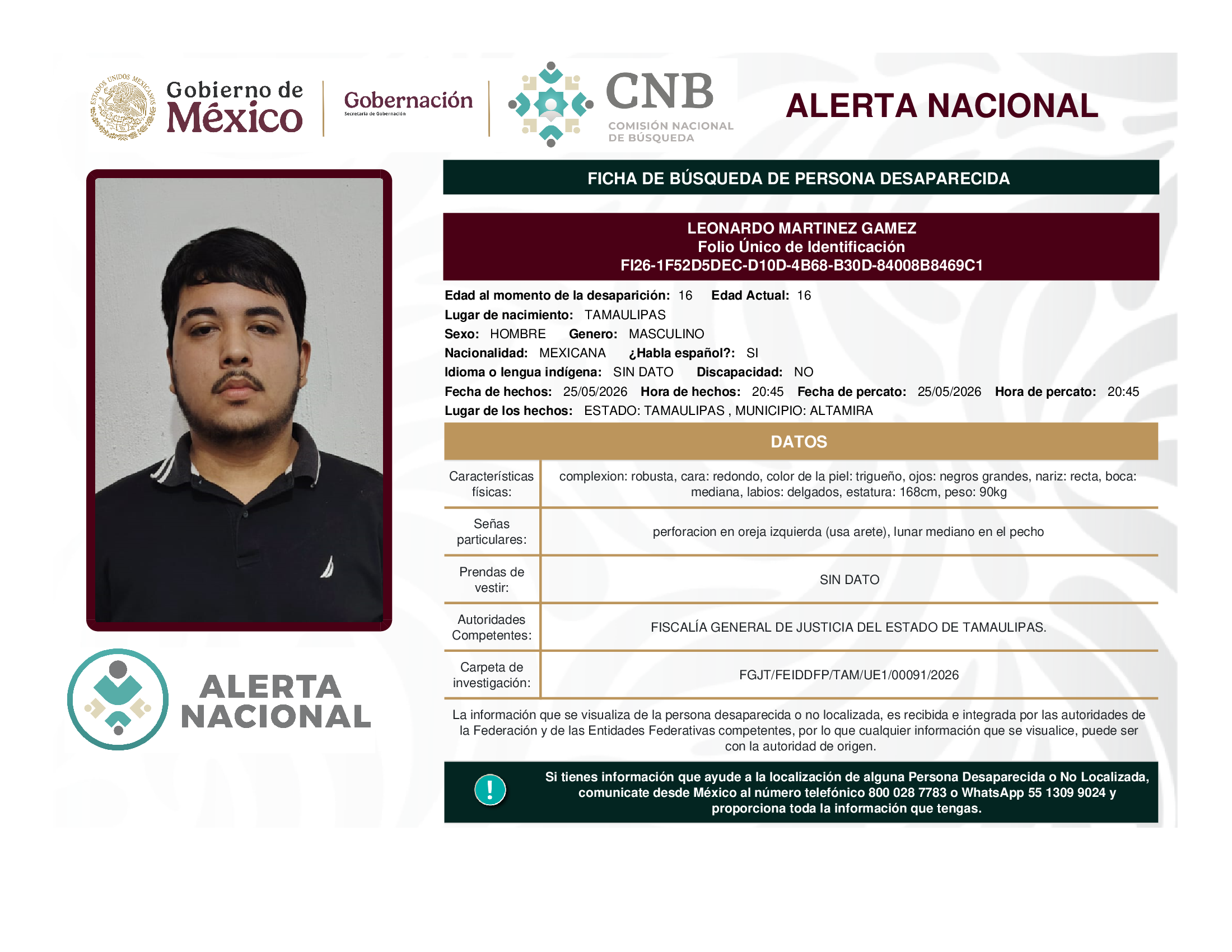 LEONARDO MARTINEZ GAMEZ