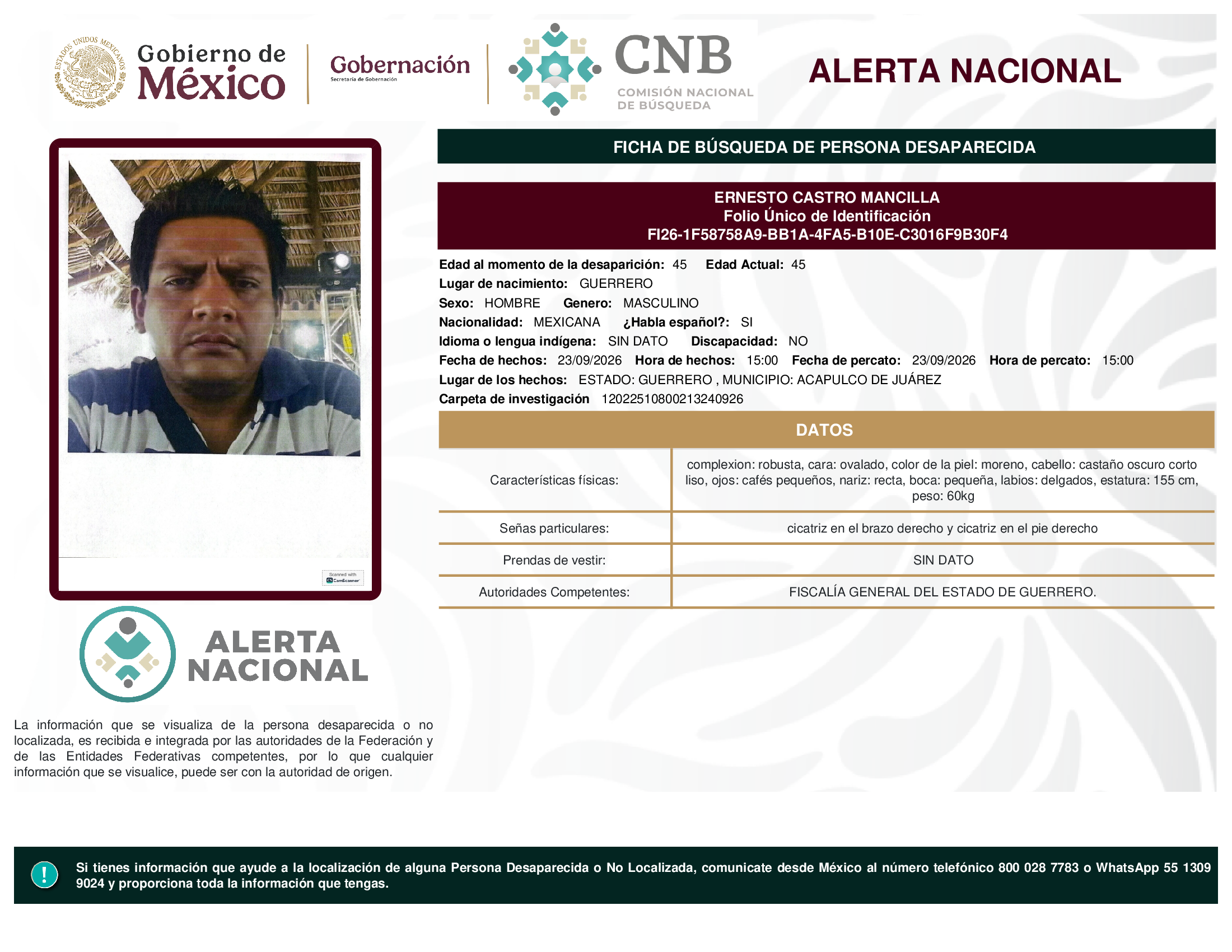 ERNESTO CASTRO MANCILLA