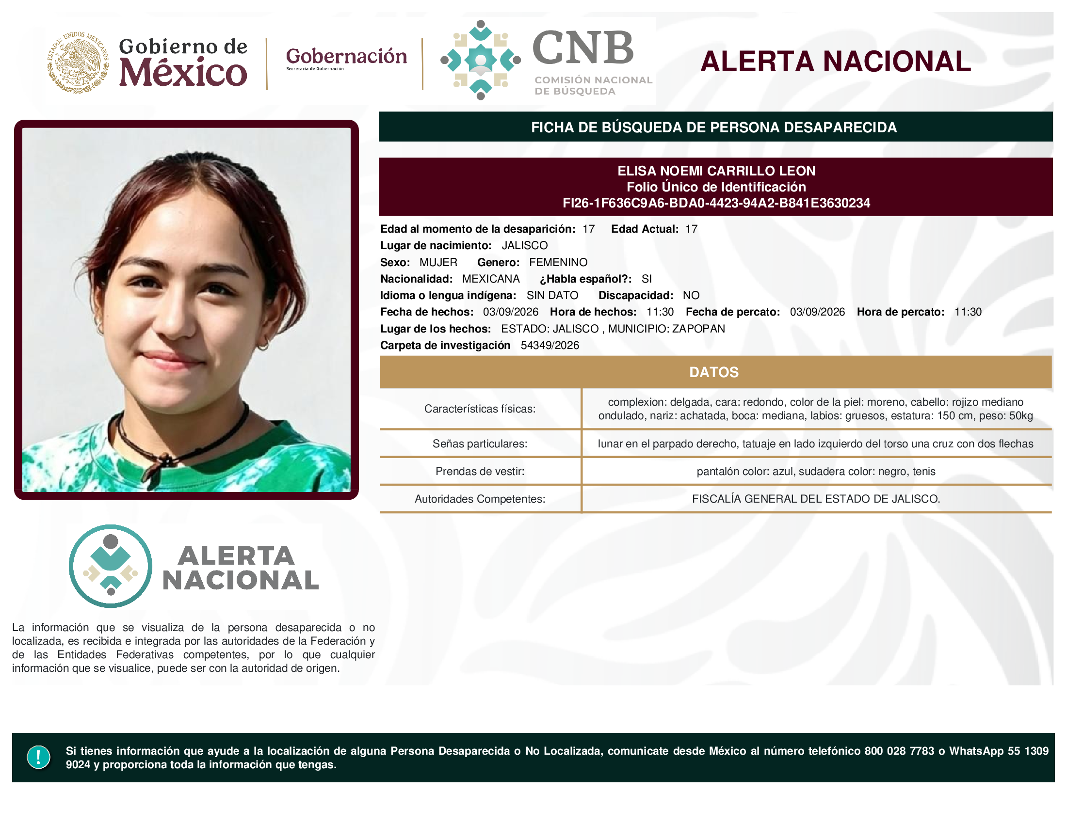 ELISA NOEMI CARRILLO LEON